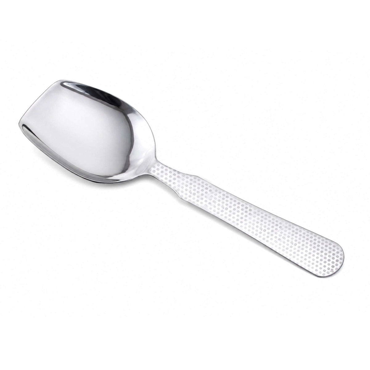 TRD Stainless Steel Silver Square Serving Rice Panja Spoon Kaka Bawa Sons
