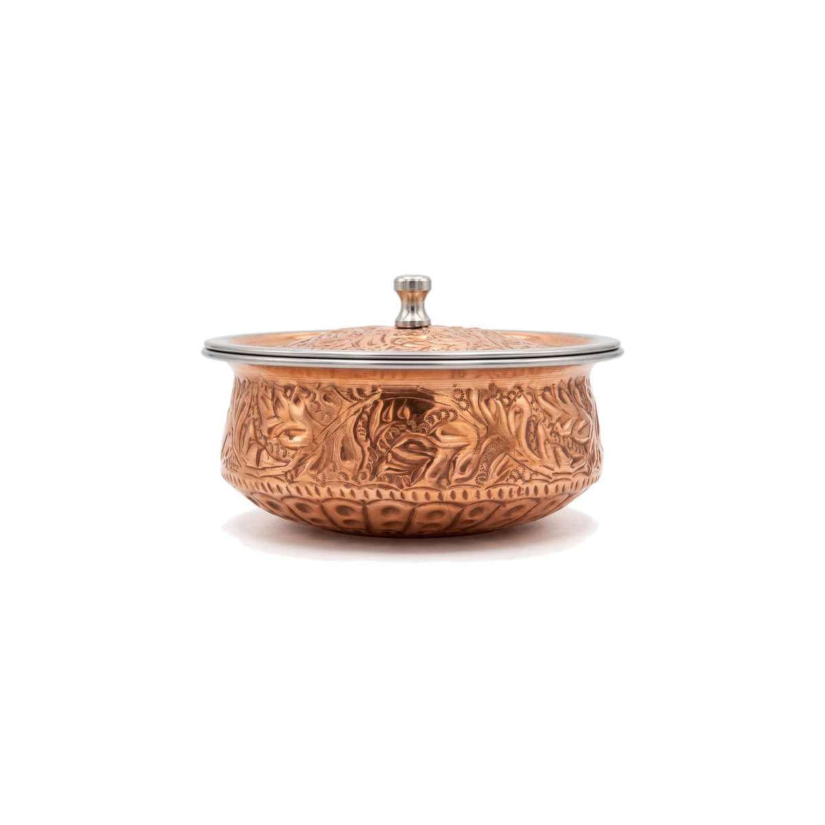 R.S Brass Copper Coating Naqshi Serving Pot Kaka Bawa Sons