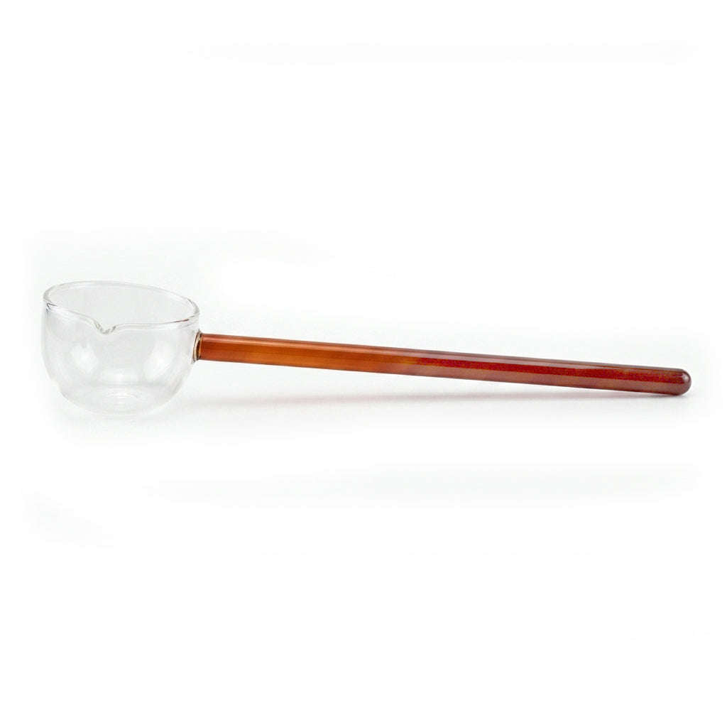 D.W.M 30 Cm, High Borosilicate Glass, Heat-Resistive Long-Handle Sauce Pots Kaka Bawa Sons