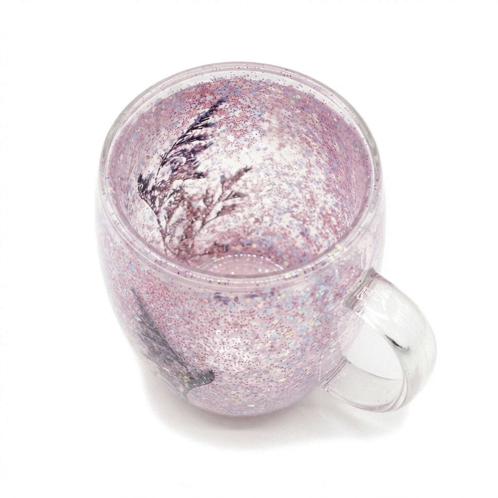 D.W.M 350 ML Double Wall Glass Mugs Kaka Bawa Sons