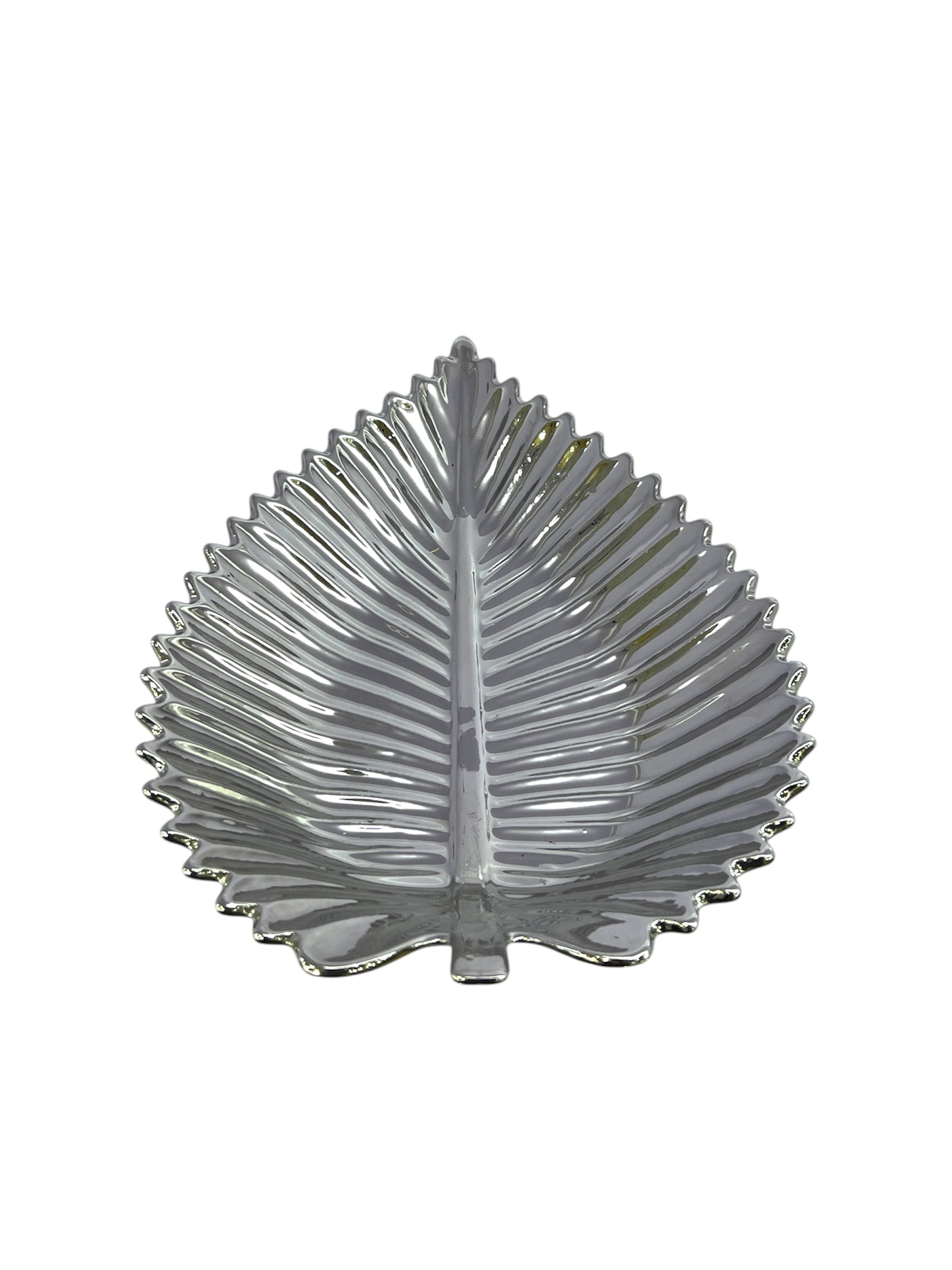 SUPERDINE LEAF DISH SILVER