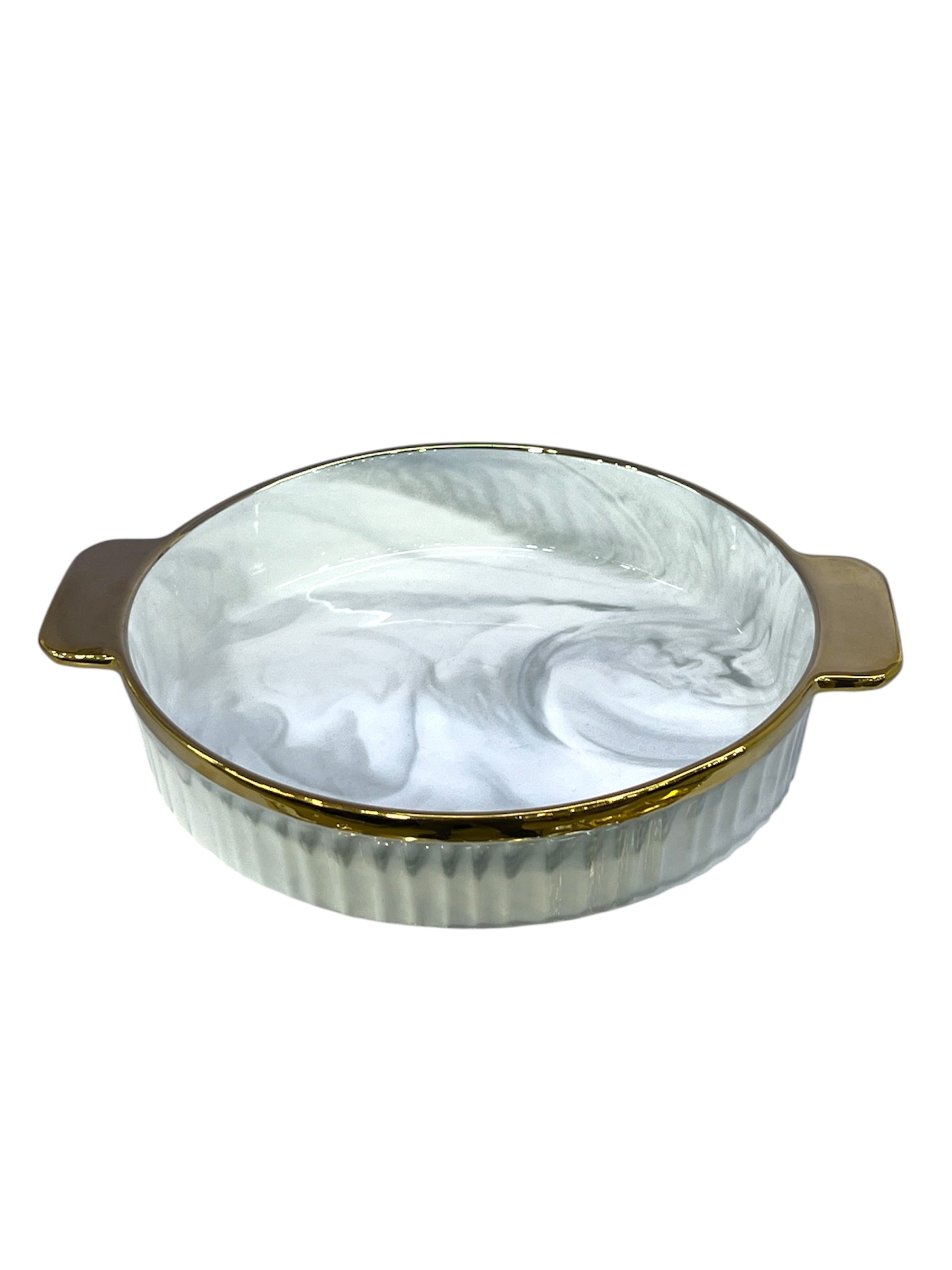 NORDIC MARBLE DESIGN DISH 9"