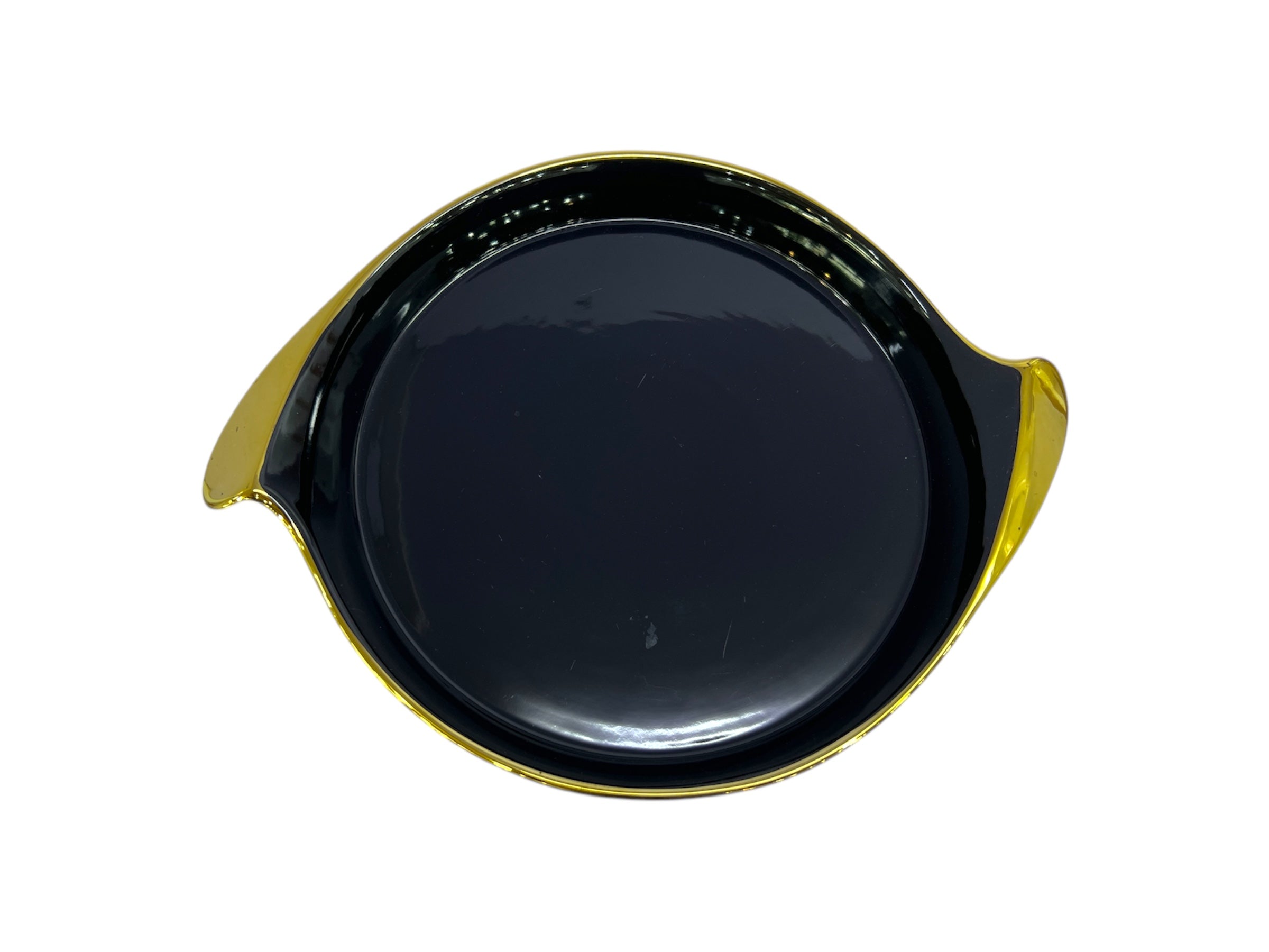 IMPERIAL ROUND DISH Black With Golden