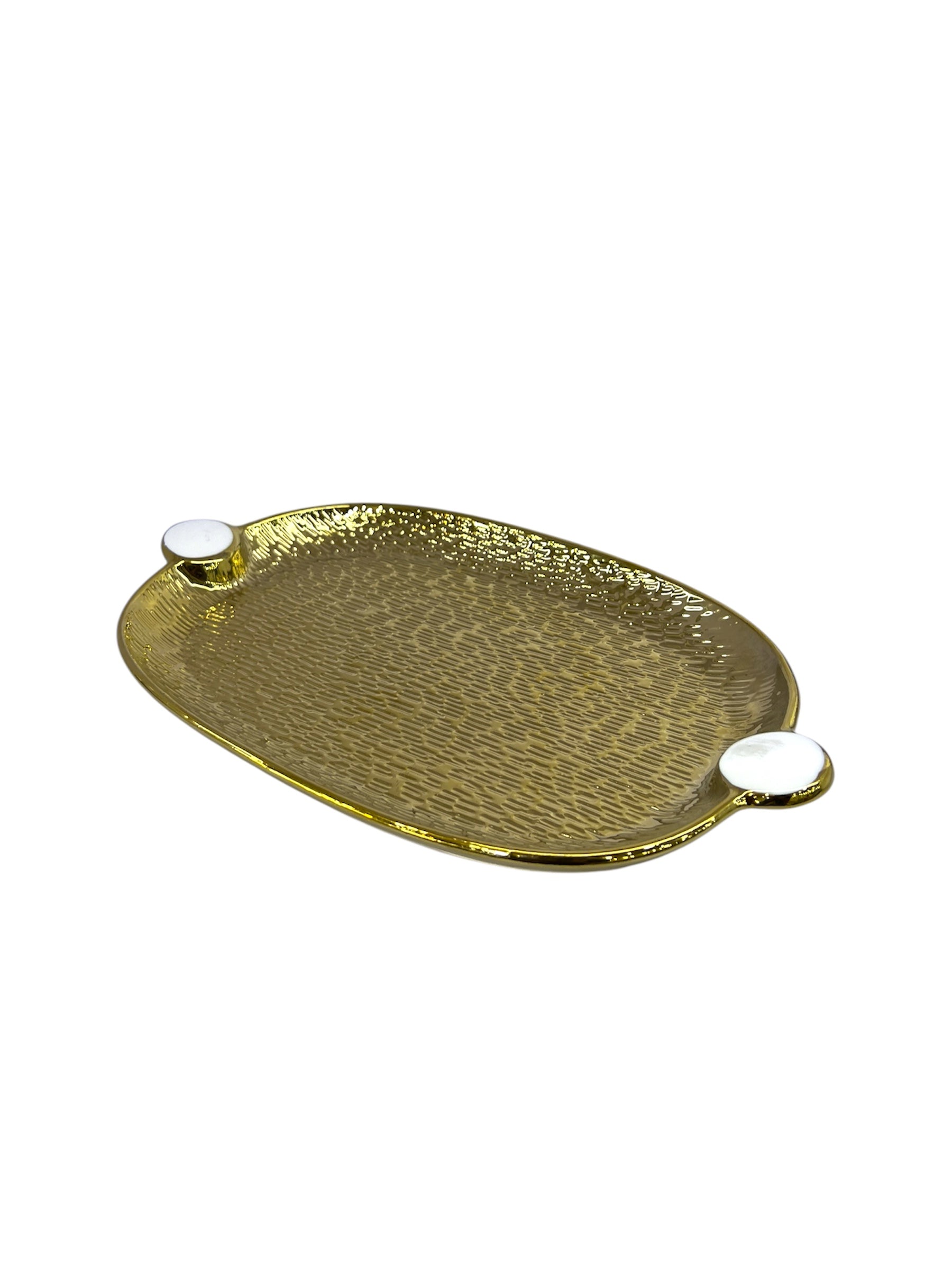 FANCY DISH GOLDEN (RECT-13")