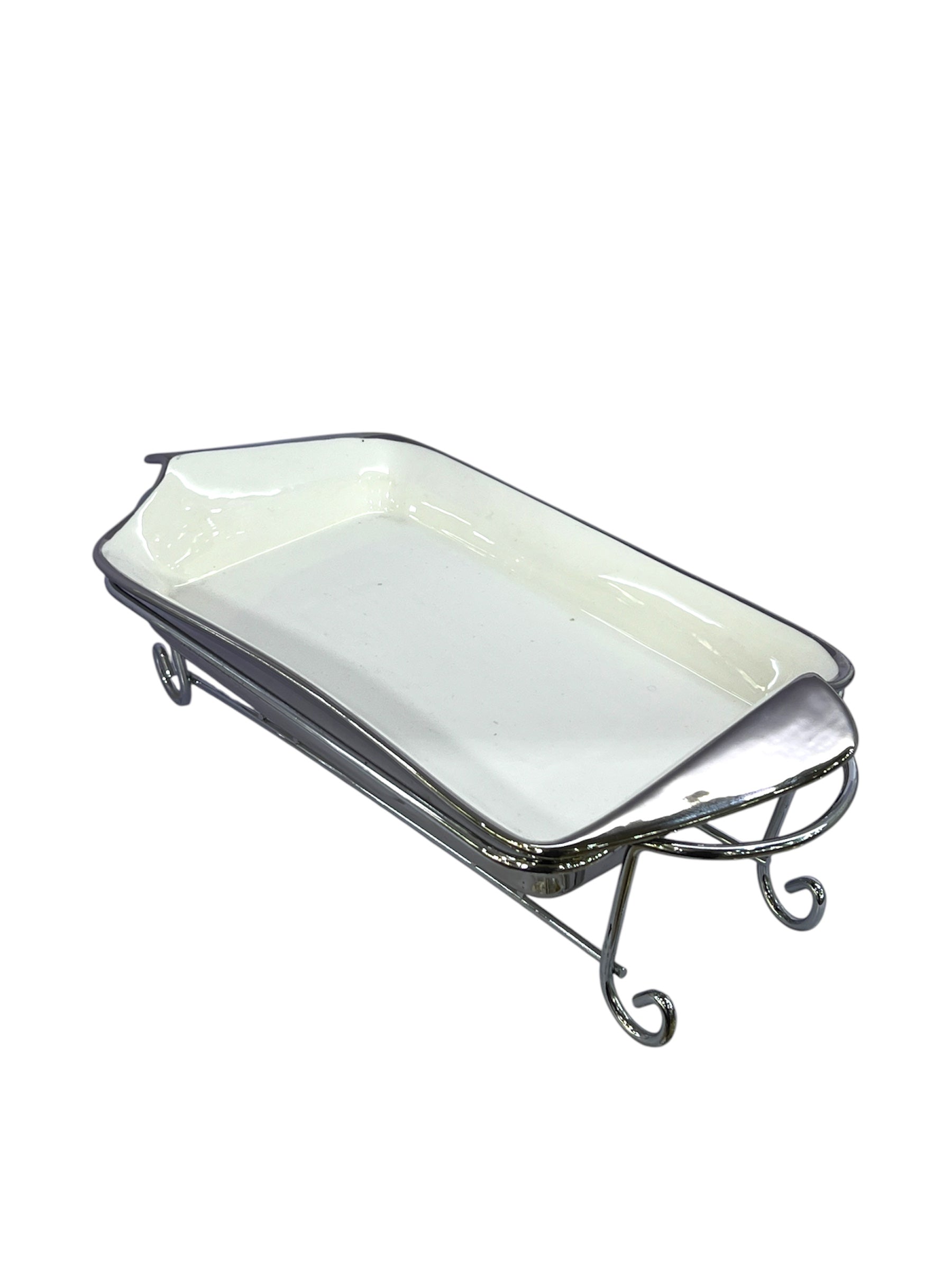 IMPERIAL DISH WITH SILVER STAND