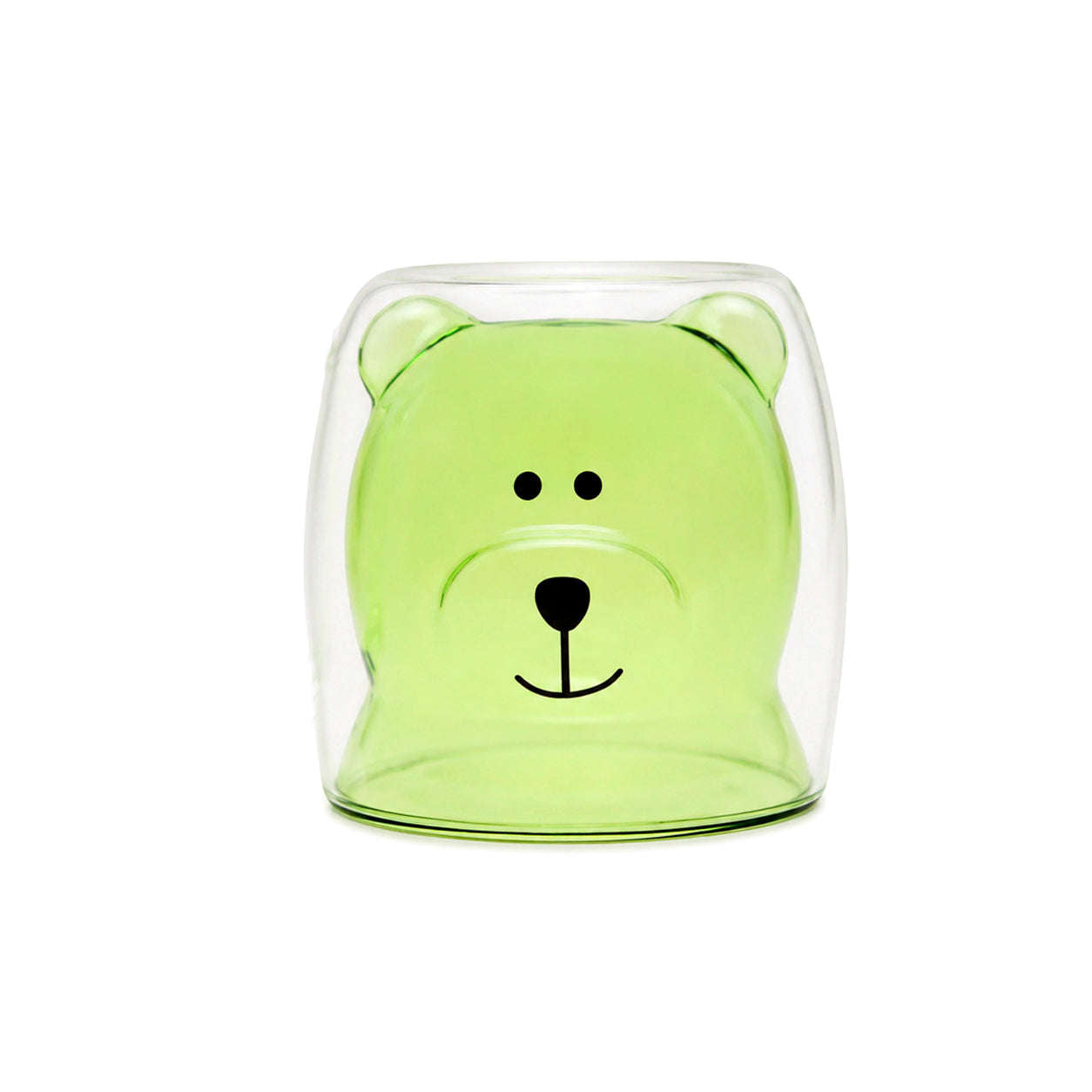 D.W.M 250 ML Double Wall Bear Design Juice Glasses Kaka Bawa Sons