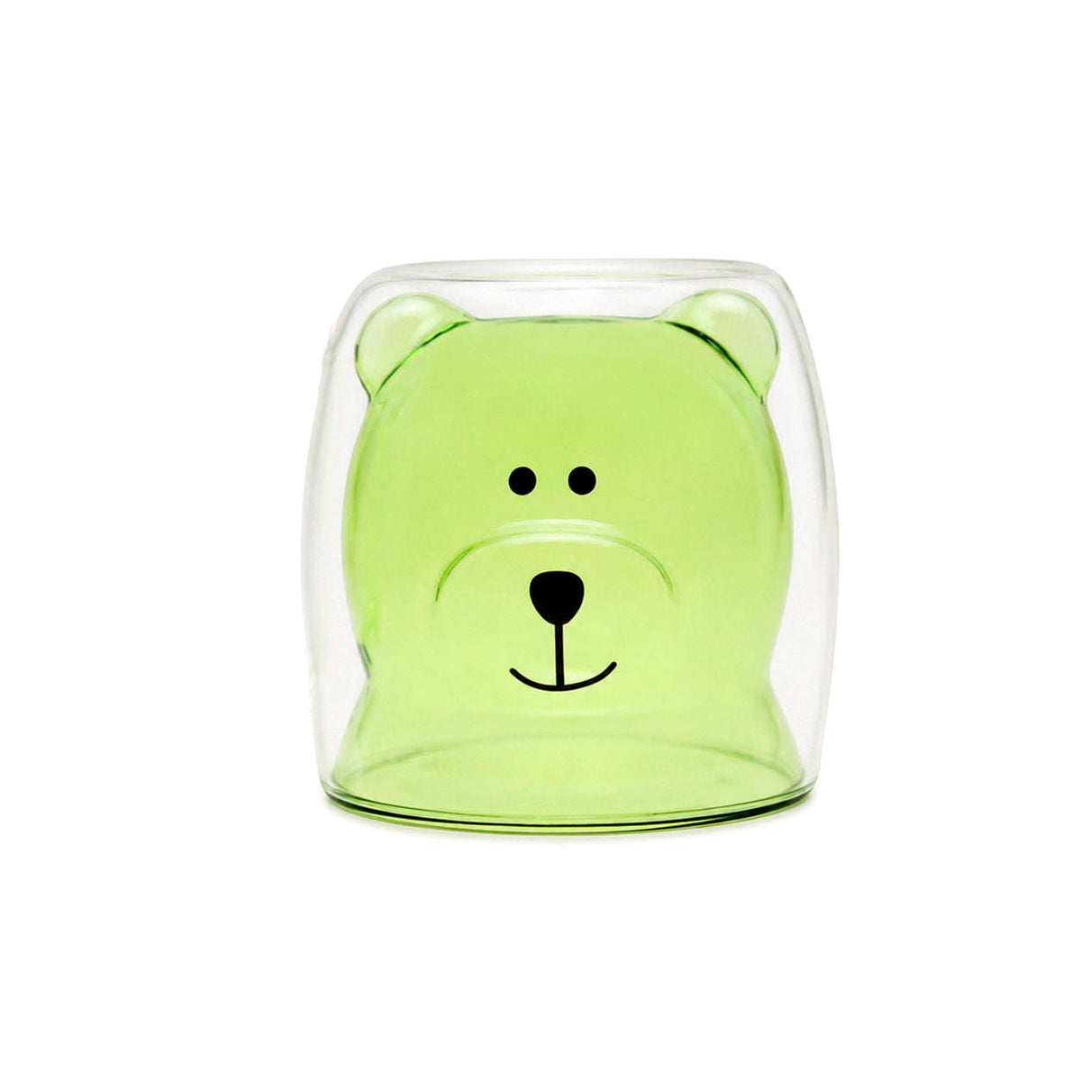 D.W.M 250 ML Double Wall Bear Design Juice Glasses Kaka Bawa Sons