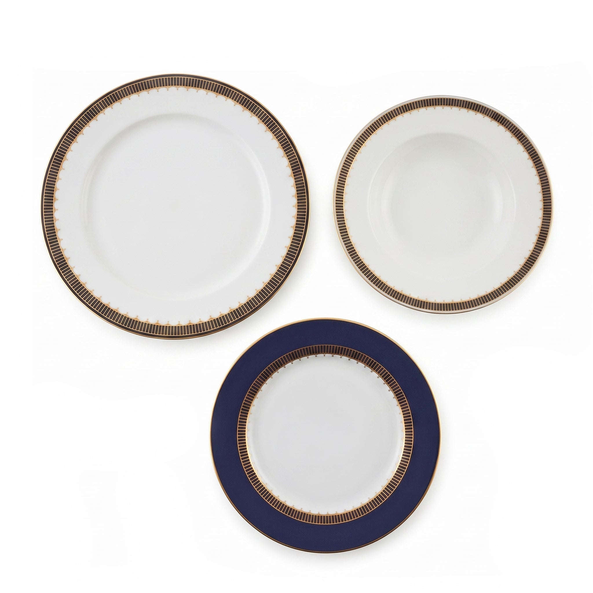 UK Parliament 18-Pieces Bone China Plate Sets Kaka Bawa Sons
