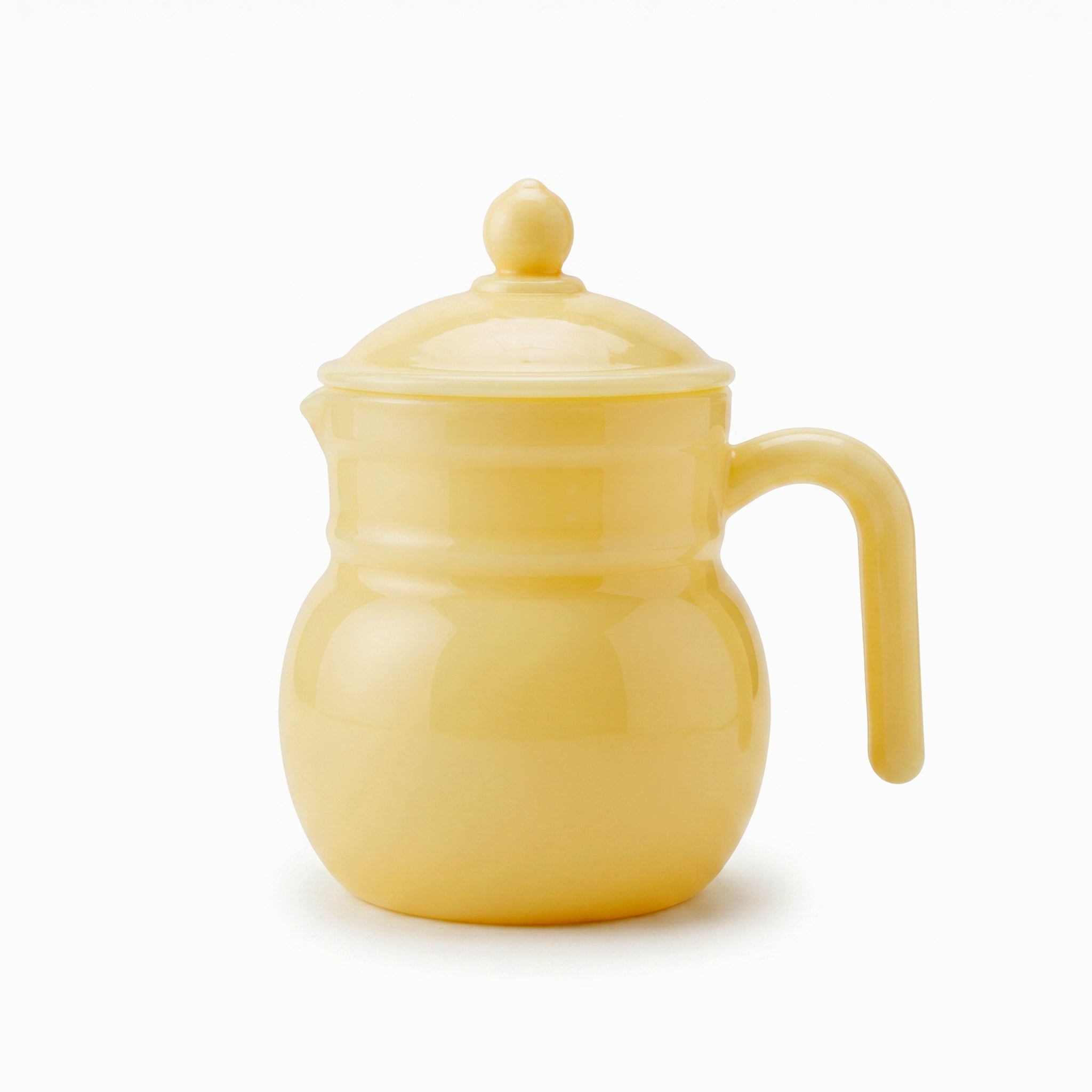 Jade 1.4-Liter Yellow Marble Tea Pot With Lid Kaka Bawa Sons