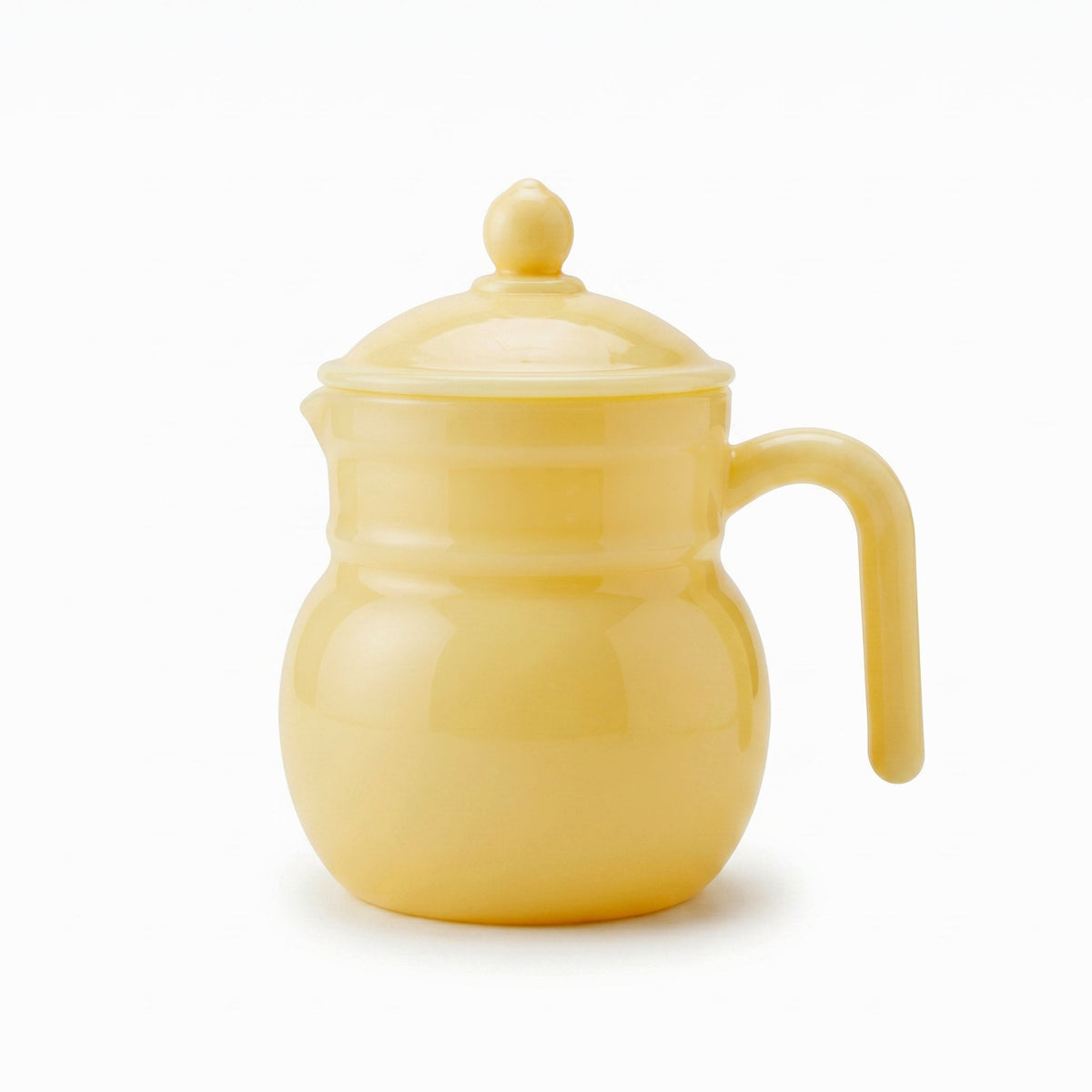 Jade 1.4-Liter Yellow Marble Tea Pot With Lid Kaka Bawa Sons