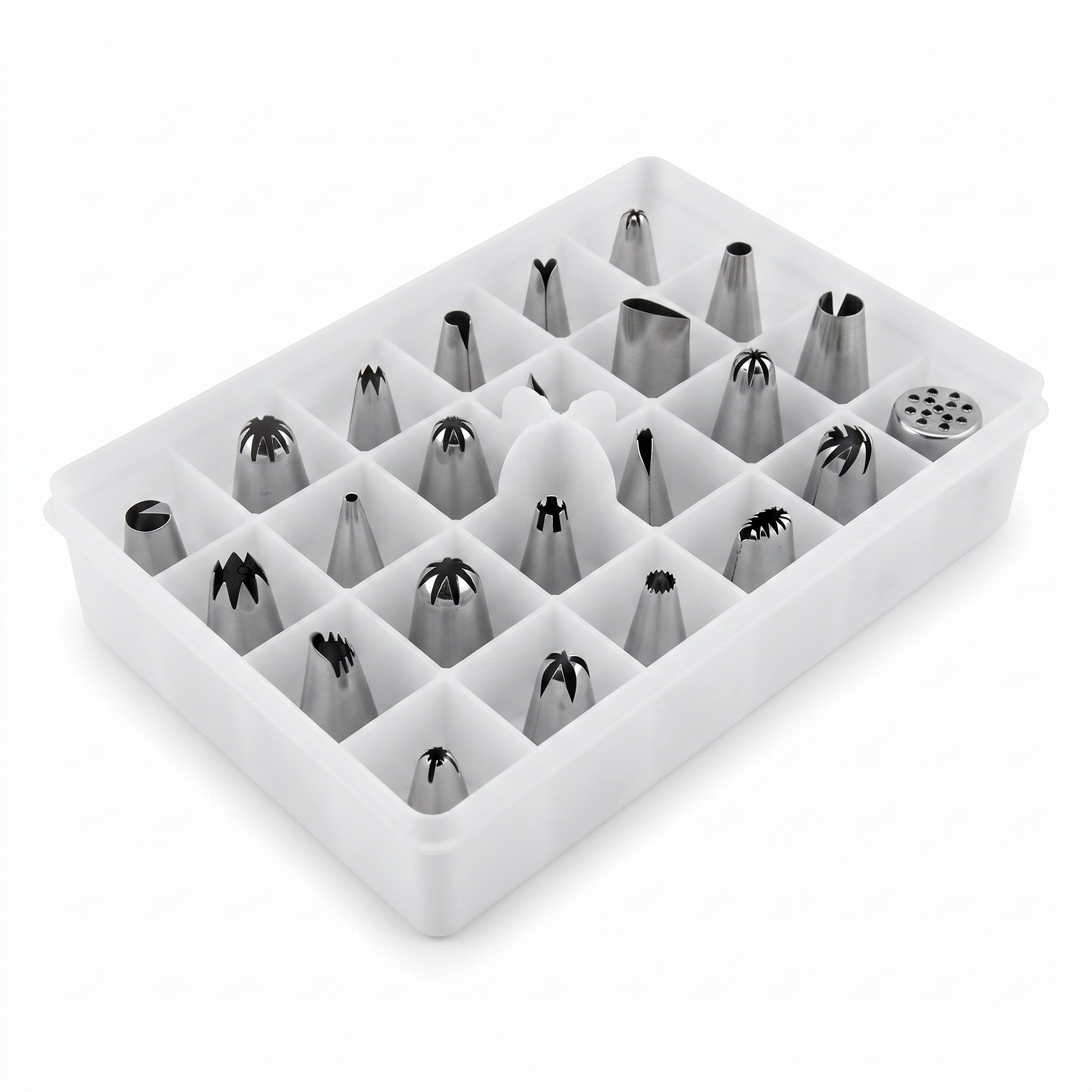 Crest 24-Pieces Stainless Steel Icing Nozzles Set