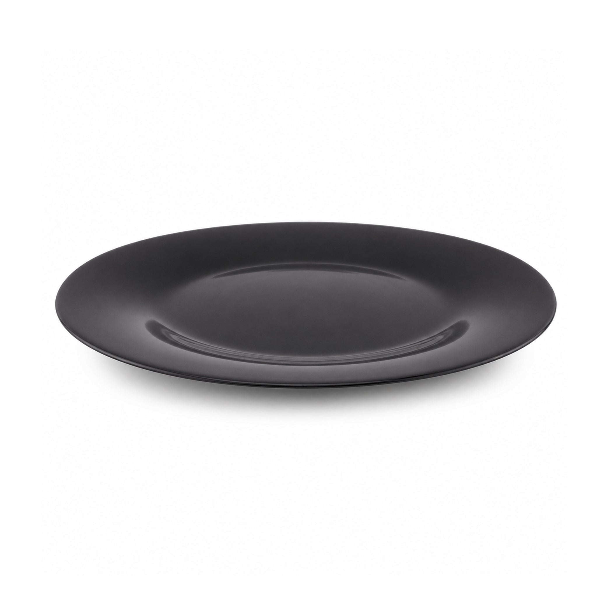 Home Table 10-Inches Black Marble Flat Plates Kaka Bawa Sons