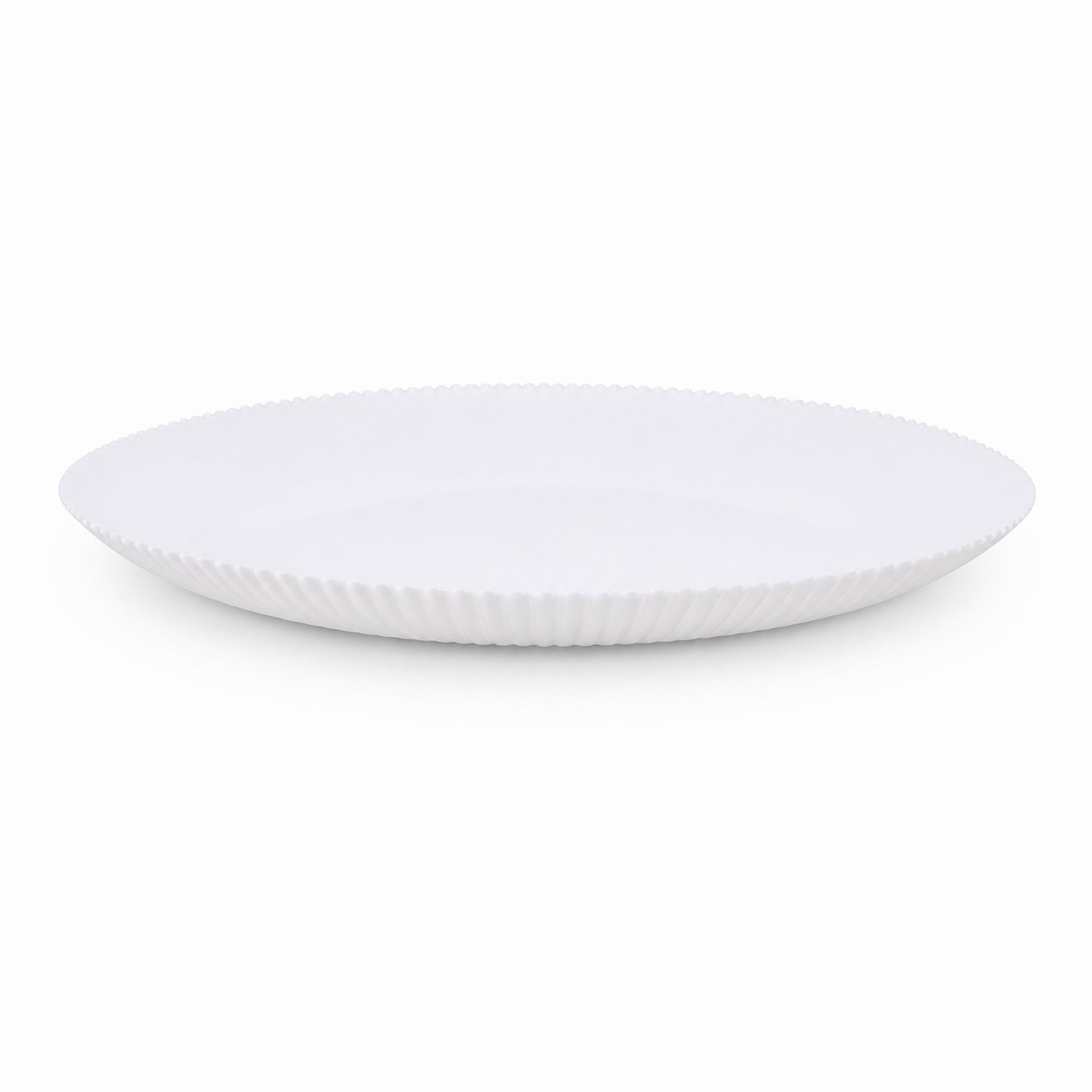 Home Table 10-Inches Opal White Marble Flat Plate Kaka Bawa Sons