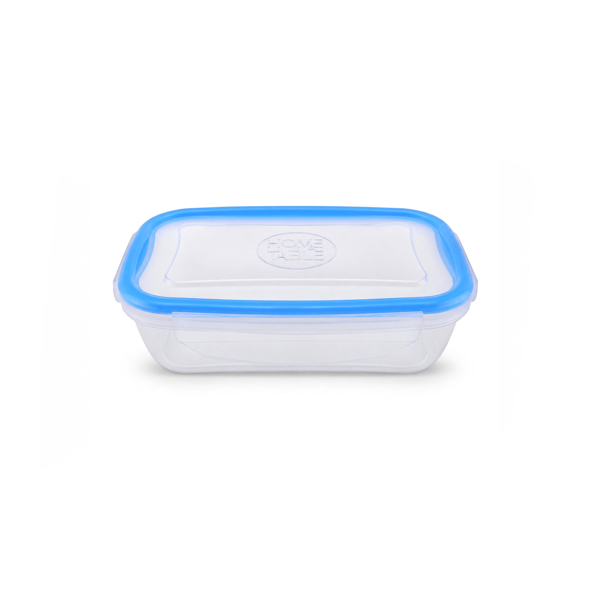 Home Table 1-Liter 960g Light Blue Plastic Food Containers With Lock Lid Kaka Bawa Sons