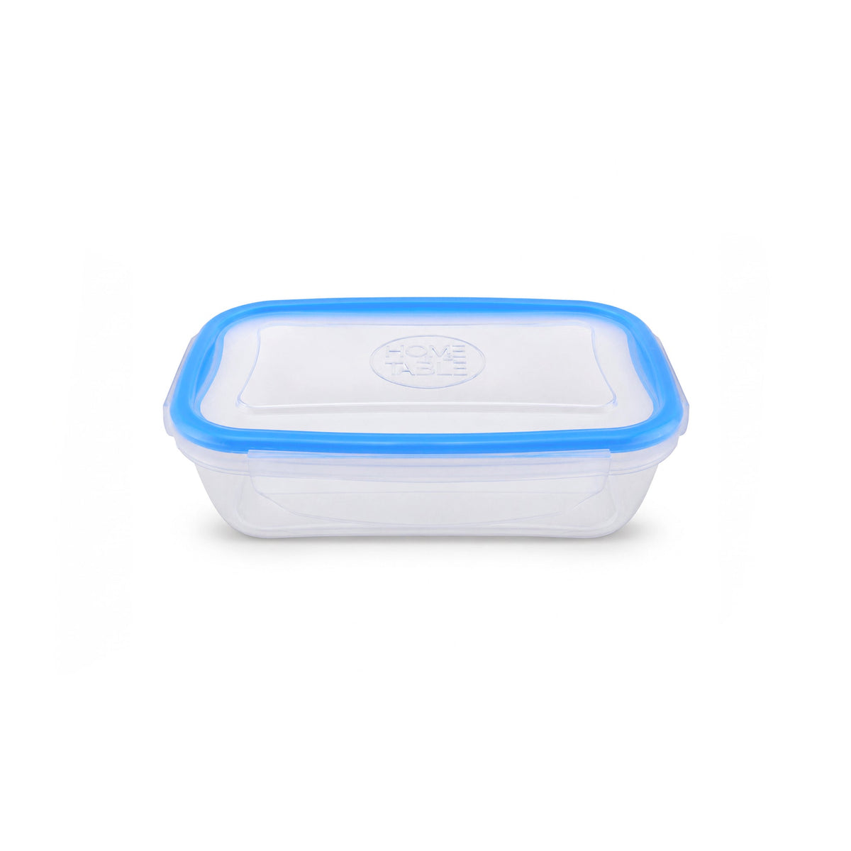 Home Table 1-Liter 960g Light Blue Plastic Food Containers With Lock Lid Kaka Bawa Sons