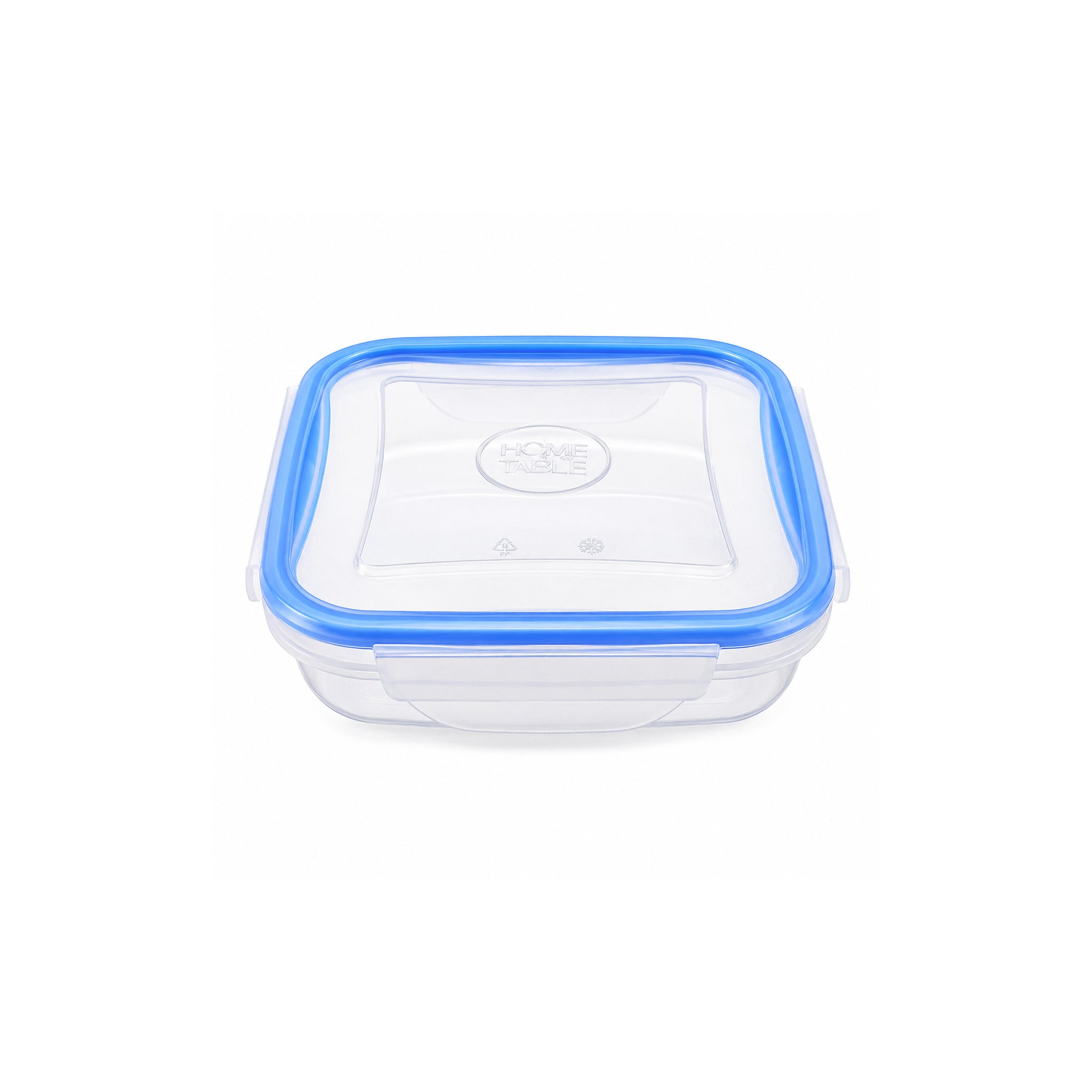 Home Table 0.7-Liter 670g Light Blue Plastic Food Containers With Lock Lid Kaka Bawa Sons