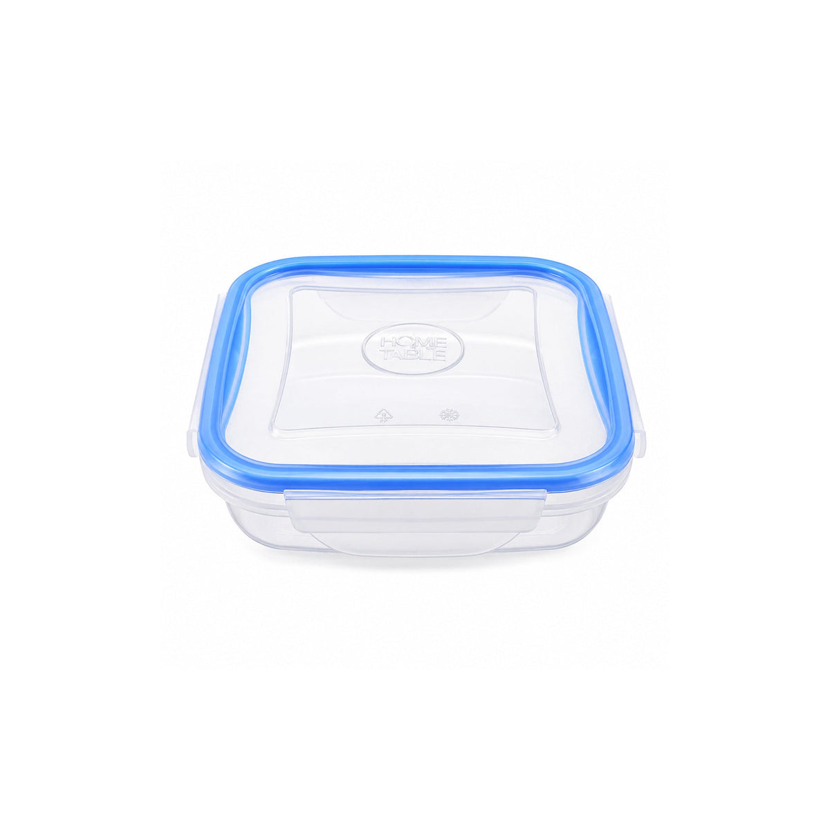 Home Table 0.7-Liter 670g Light Blue Plastic Food Containers With Lock Lid Kaka Bawa Sons