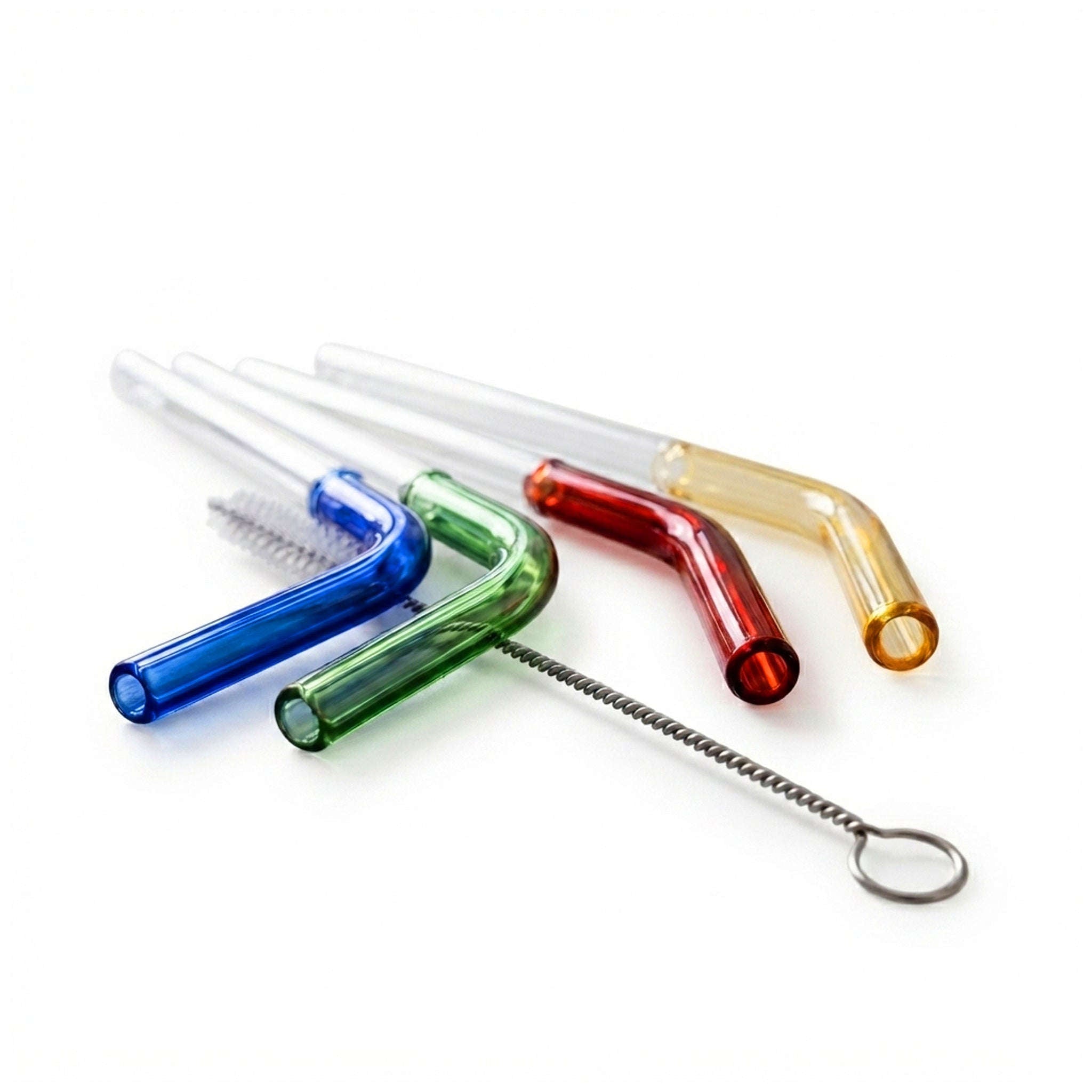 Danny Home 5-Pieces Glass Drinking Straws Set Kaka Bawa Sons