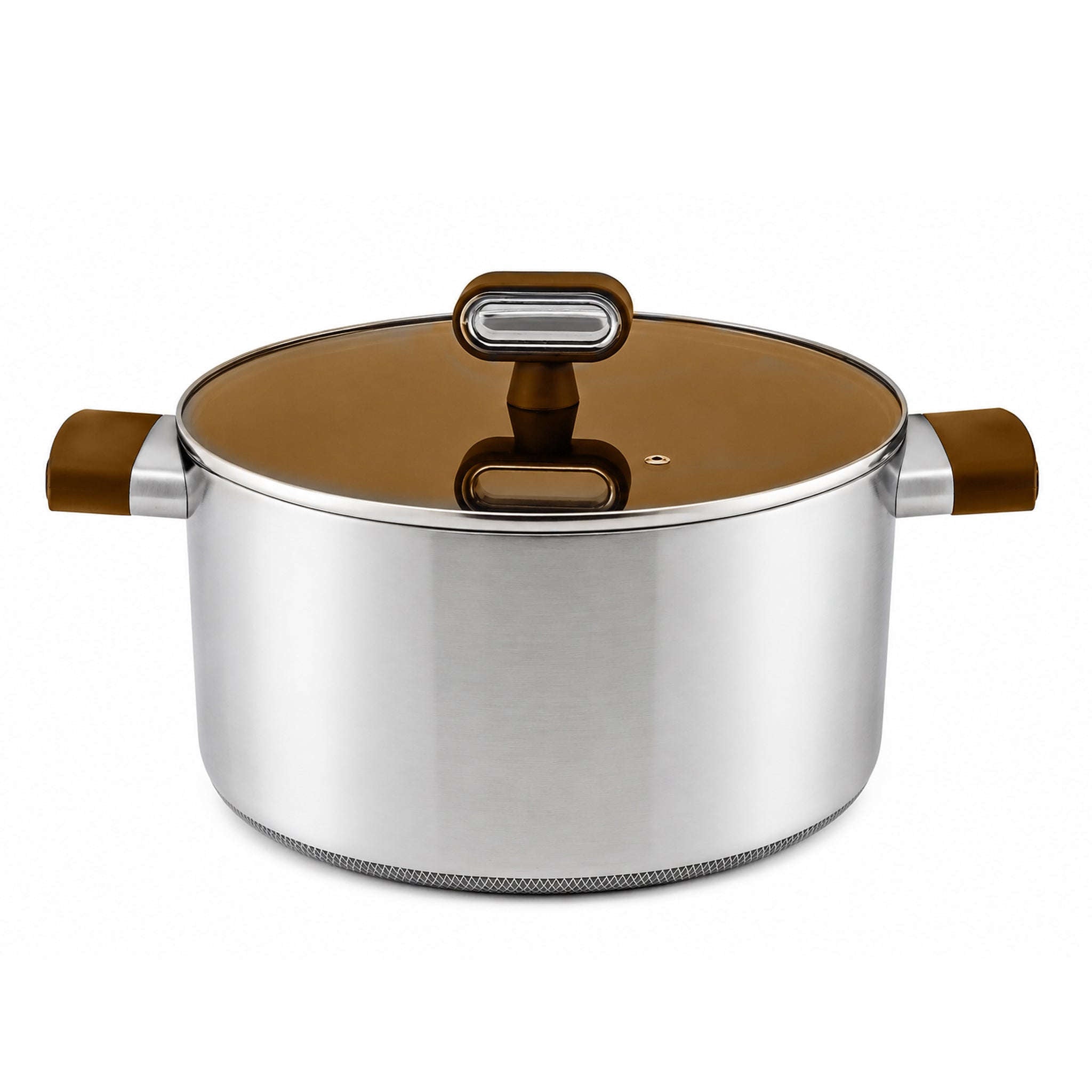 Titanium 28 Cm Non Stick Induction Titanium Coating Stainless Steel Cooking Pot Kaka Bawa Sons