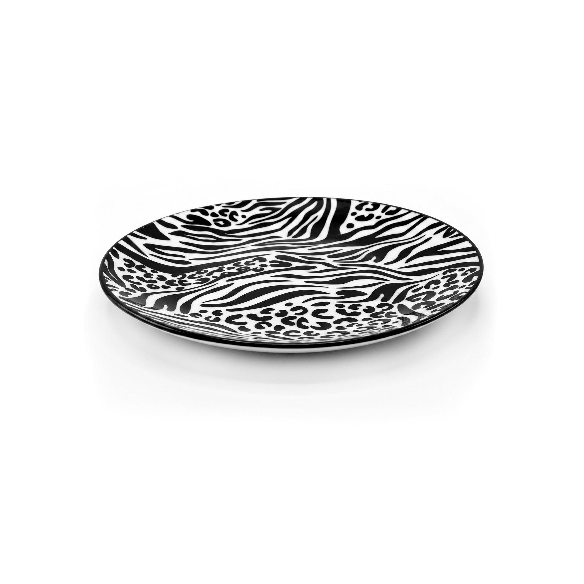 Gupan 7-Inch Matt Marble Flat Quarter Plate