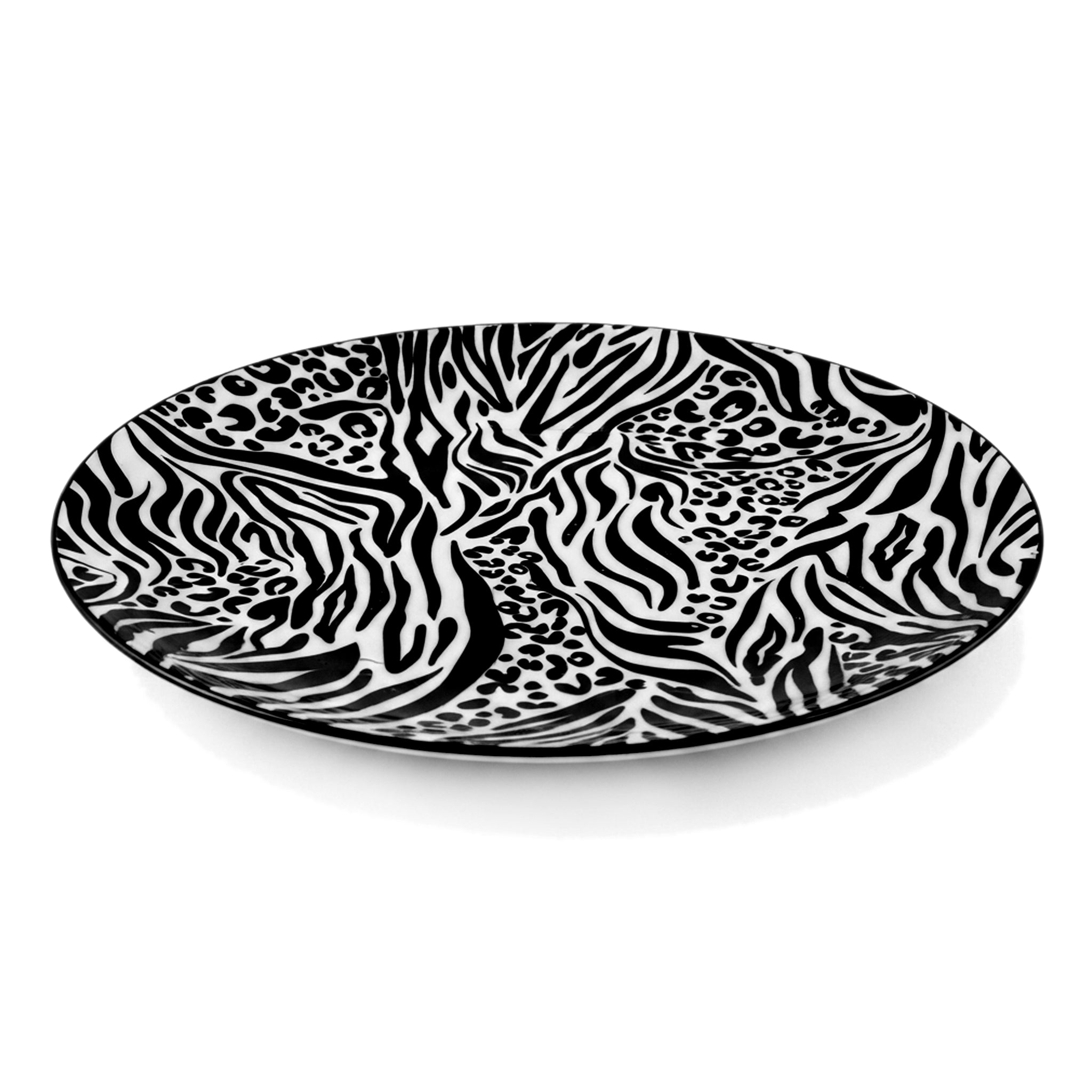 Gupan 10-Inch Marble Flat Dinner Plates