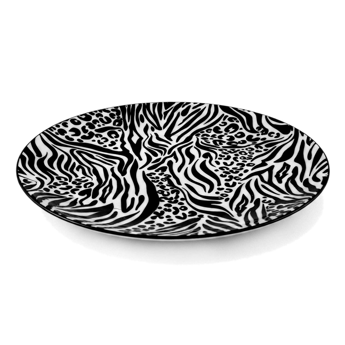 Gupan 10-Inch Marble Flat Dinner Plates Kaka Bawa Sons