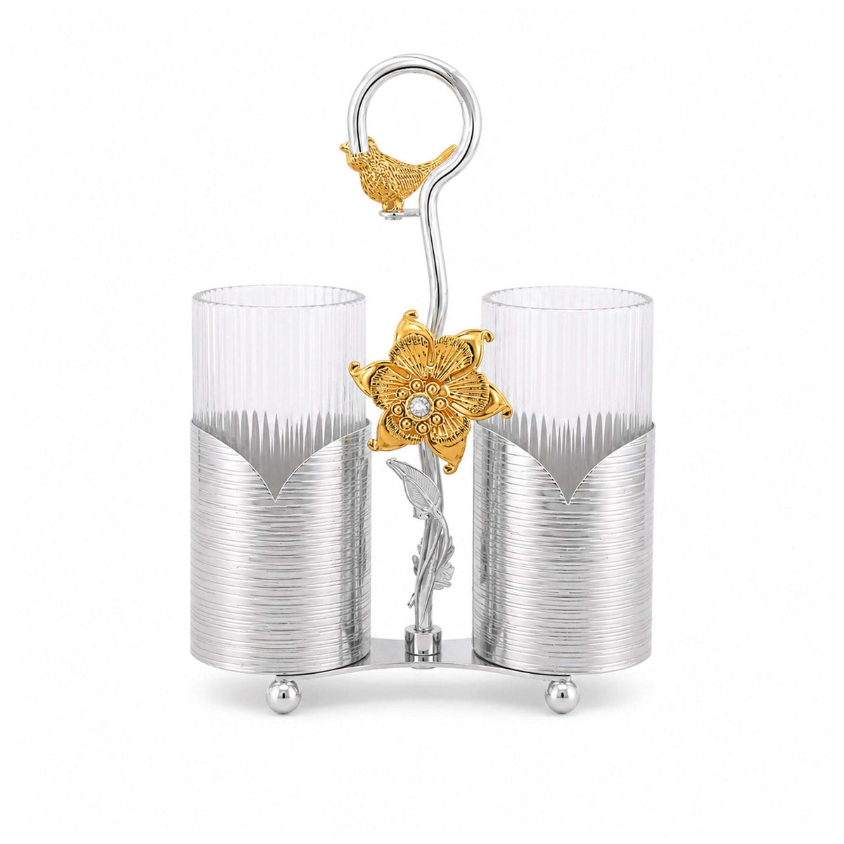 Fancy 2-Portion Spoon Holders Kaka Bawa Sons