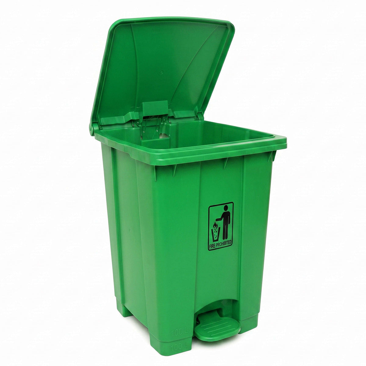 Deluxe 90-Liter Plastic Matte Rectangular Push-Pedal Dustbins Kaka Bawa Sons