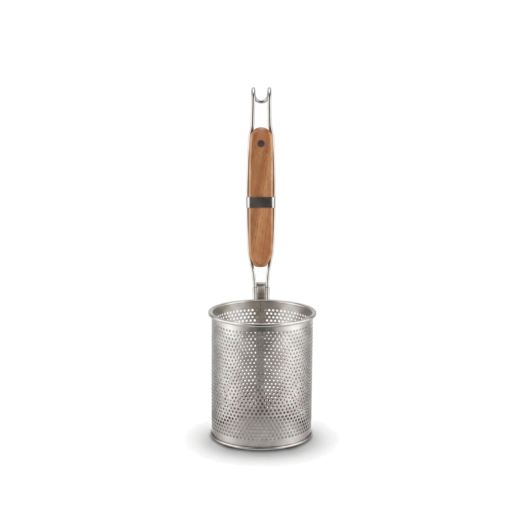 Yanek Stainless Steel Frying Mesh Baskets With Wooden Ladle