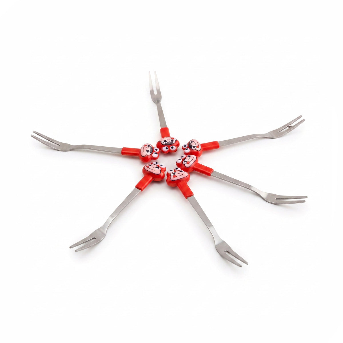 Riancy 6-Piece Fruit Fork Sets Kaka Bawa Sons