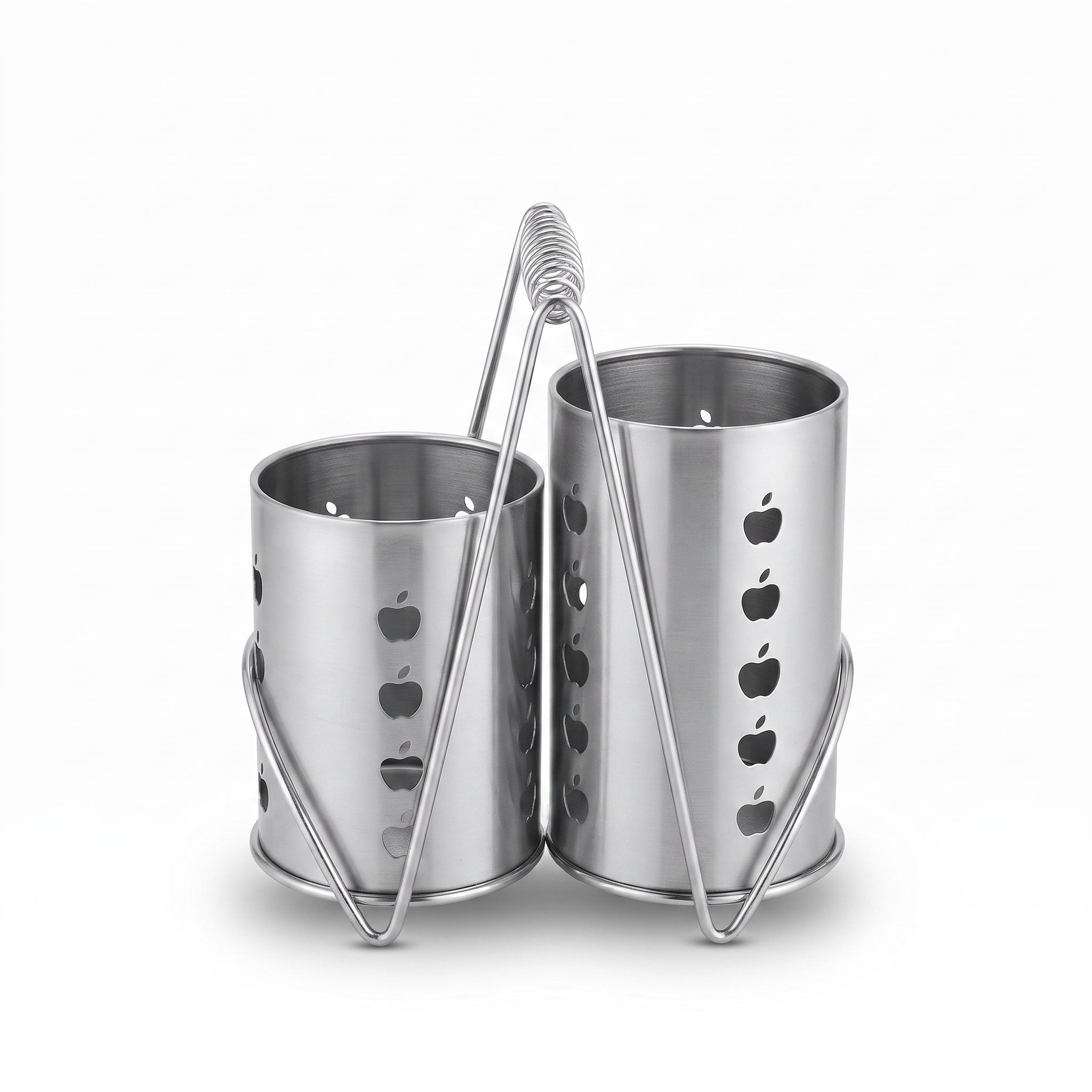 Crest 2-Portion Stainless Steel Spoon Holder
