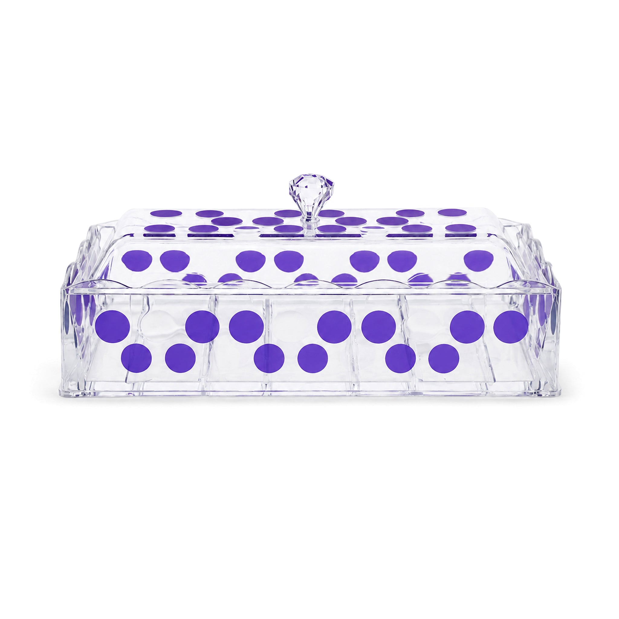 Acryl 2-Portion Acrylic Rectangular Cutlery Storage Box