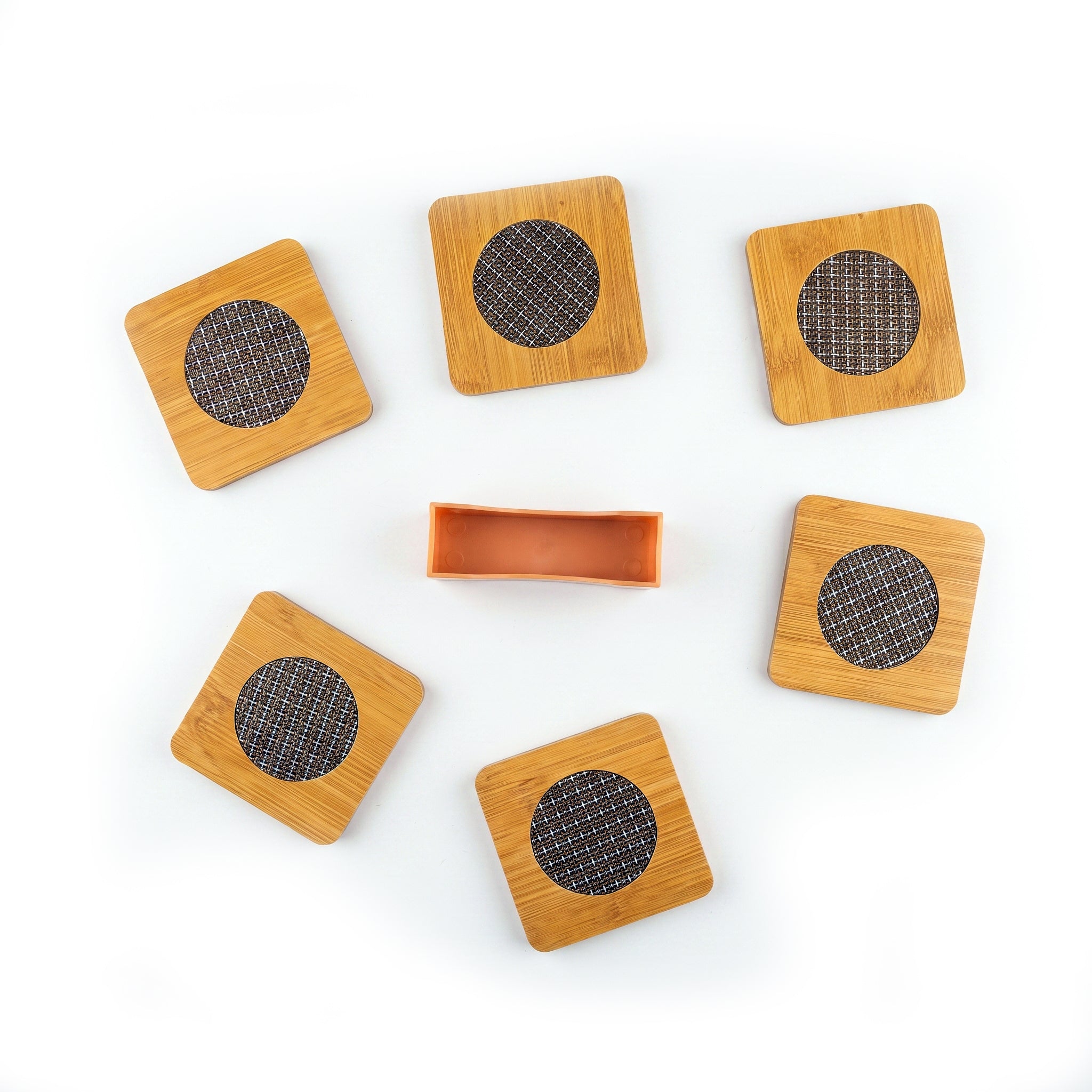 A1 6-Piece Wooden Mat Coaster Set
