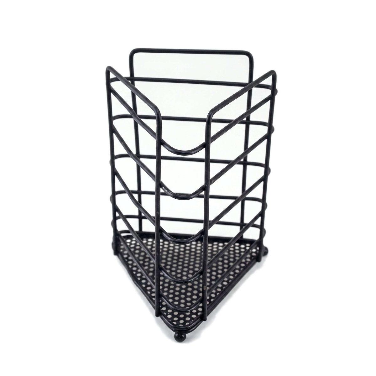 A.T Triangular Stainless Steel Cutlery Holder Kaka Bawa Sons