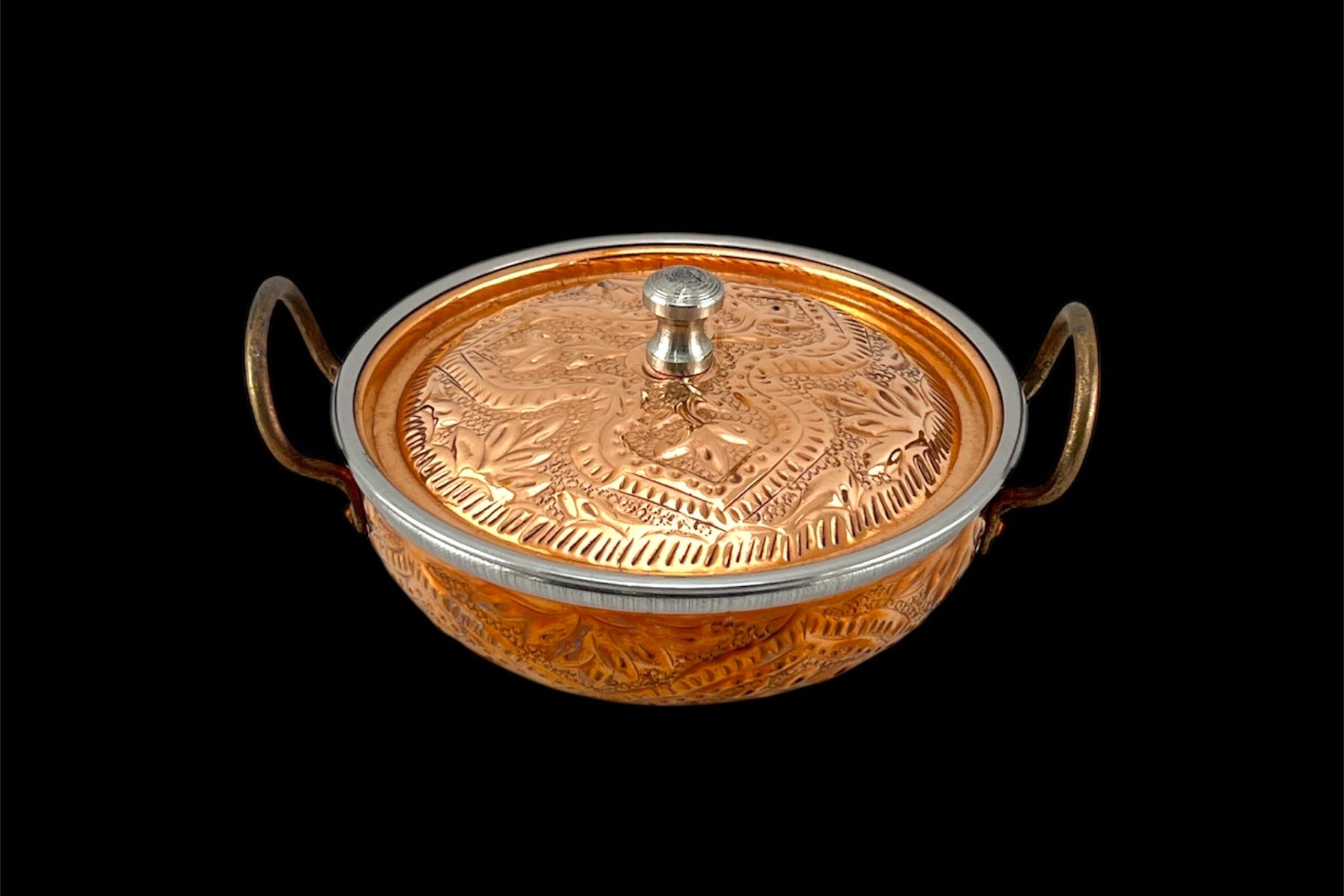 Copper Naqshi Karie For Serving