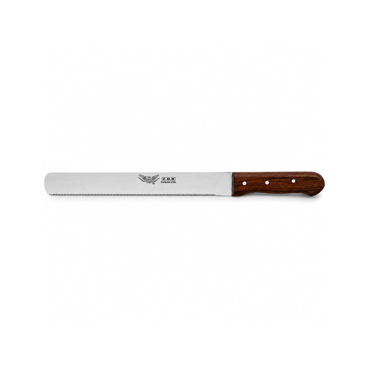 Z.B.K Stainless Steel Burger Knife With Wooden Handle Kaka Bawa Sons
