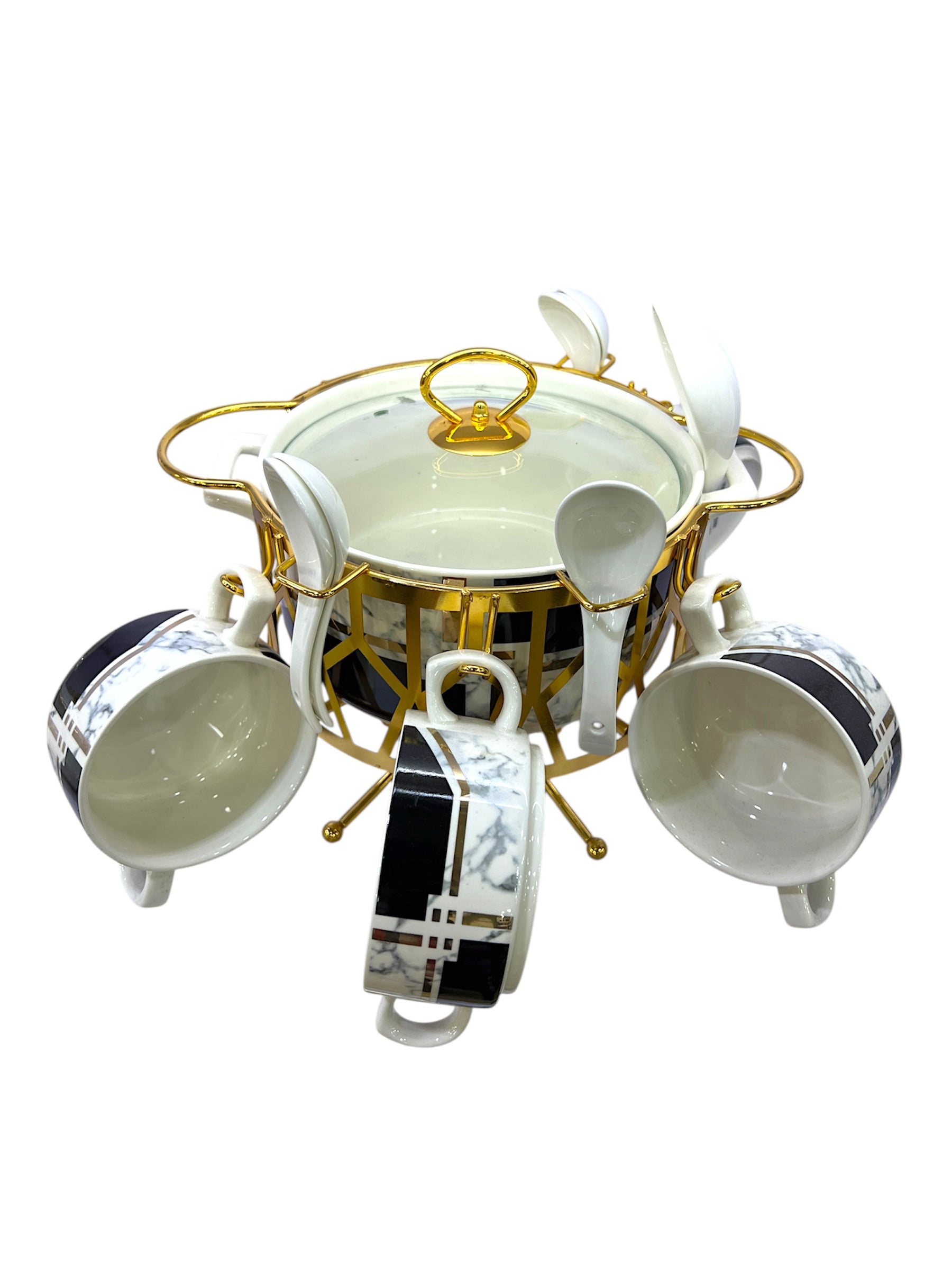 Royale Soup Set of 16 Pcs with Stand