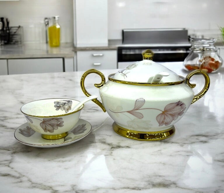 UK Parliment Soup Set White (20/pcs)