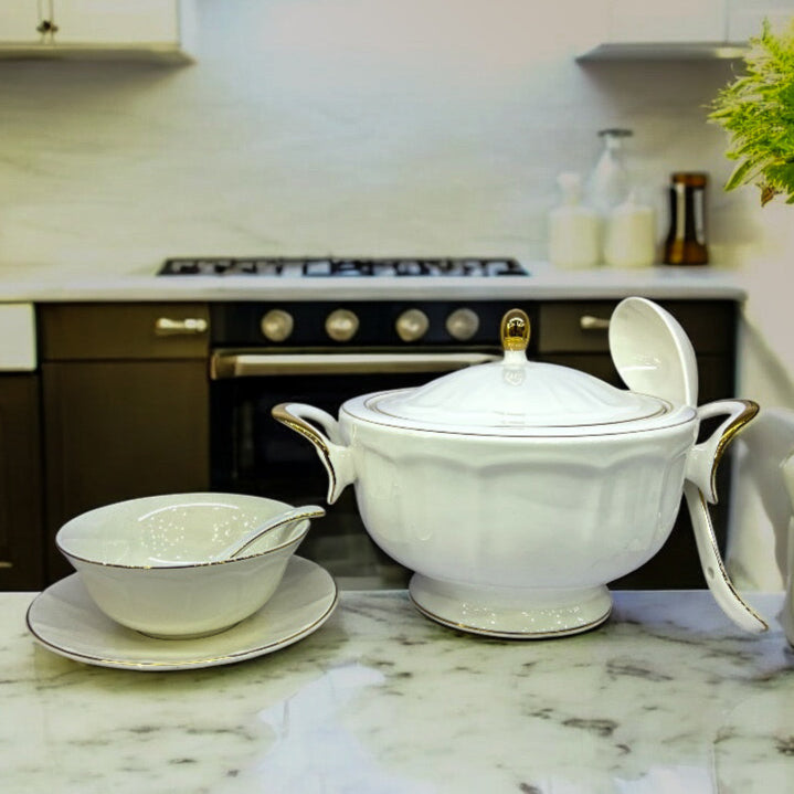Brilliant Soup Set White (21/Pcs)