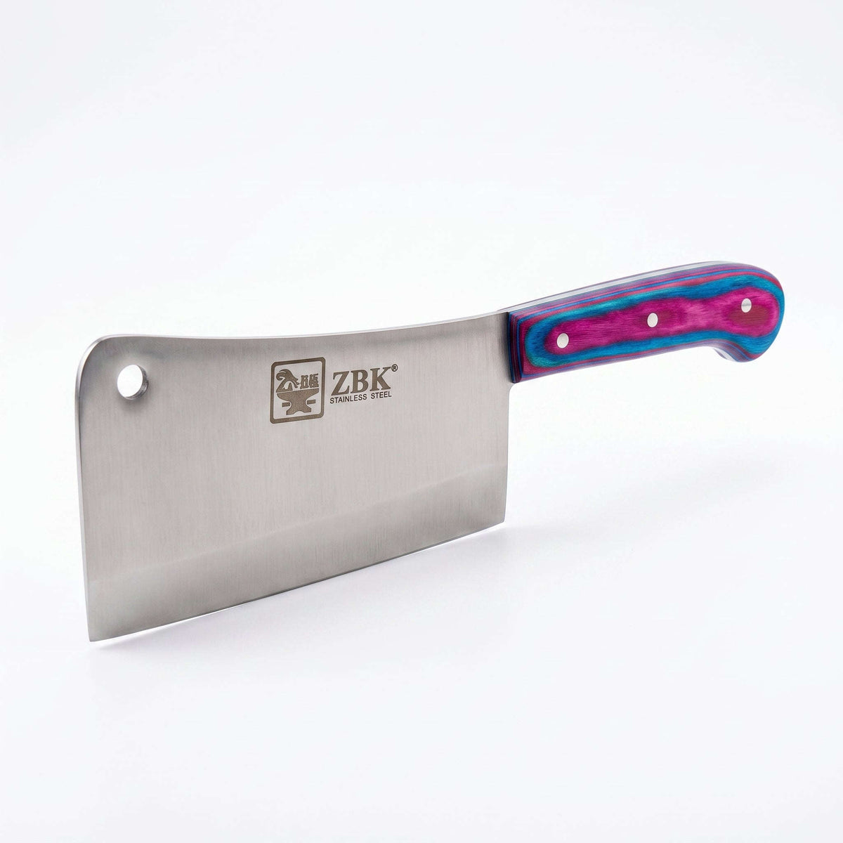 Z.B.K 12-Inch Stainless Steel Heavy-Duty Cleaver Chopper With Wooden Handle Kaka Bawa Sons
