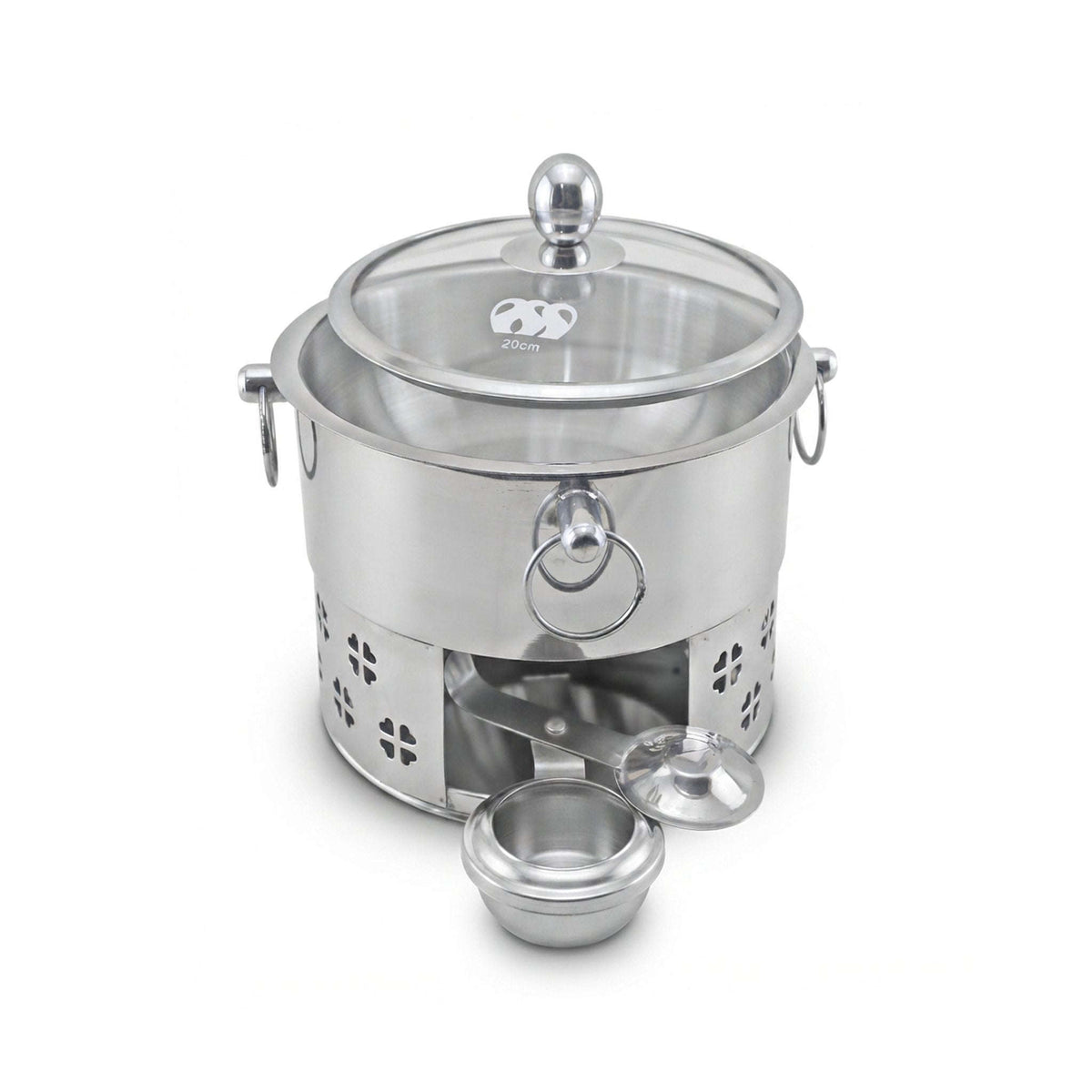 R/S AL-Ansar 20 Cm Stainless Steel Soup Pot Kaka Bawa Sons