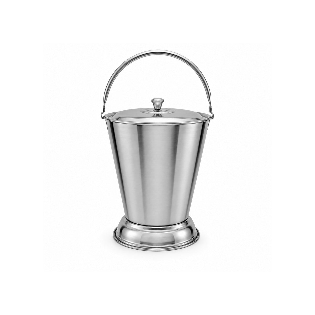 R/S Stainless Steel Balti Bucket With Lid Kaka Bawa Sons