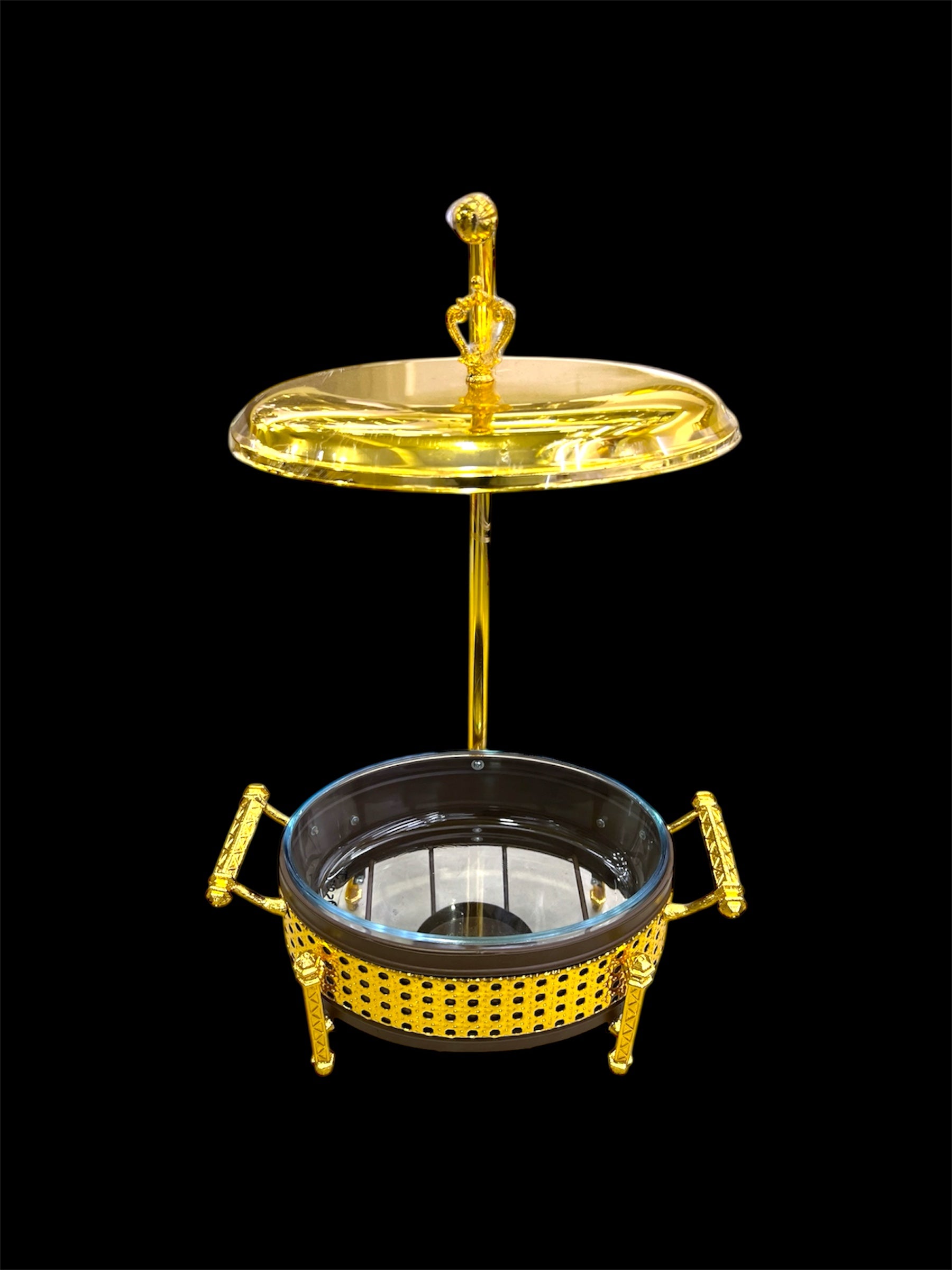 FANCY FOOD WARMER GOLDEN (OVAL)