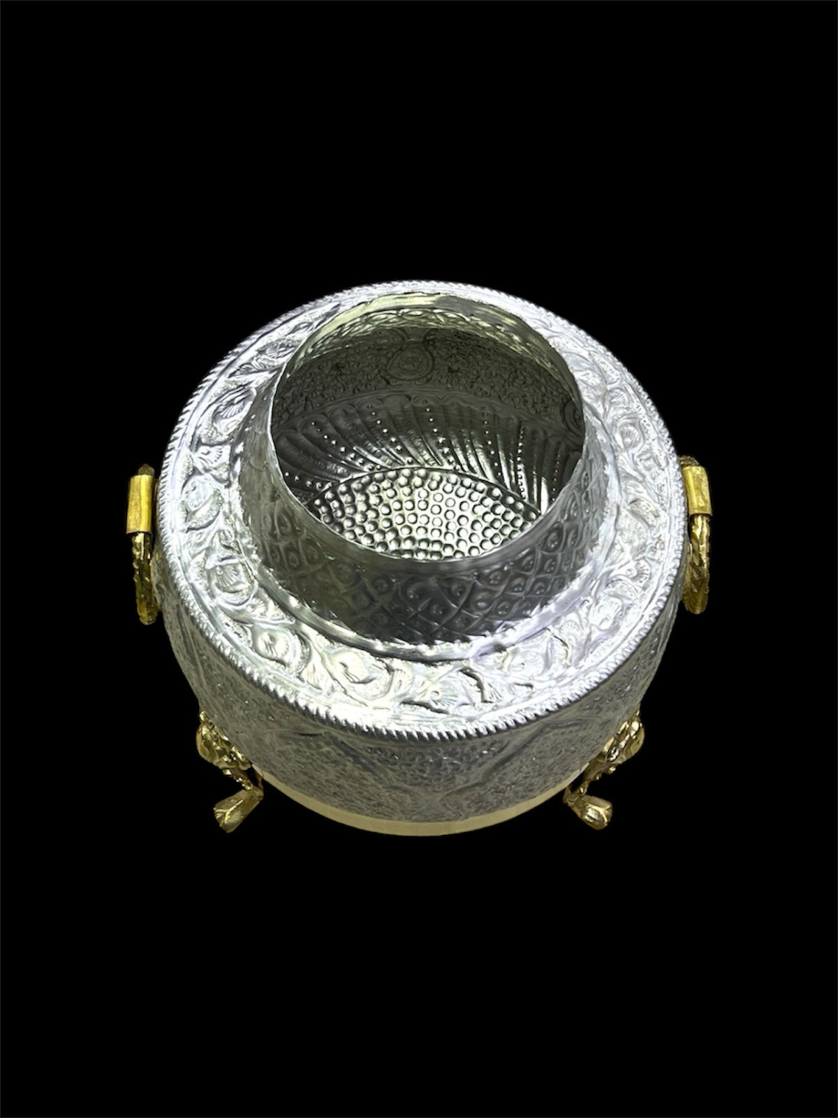 Bright Naqshi Table Top Daig With Stand