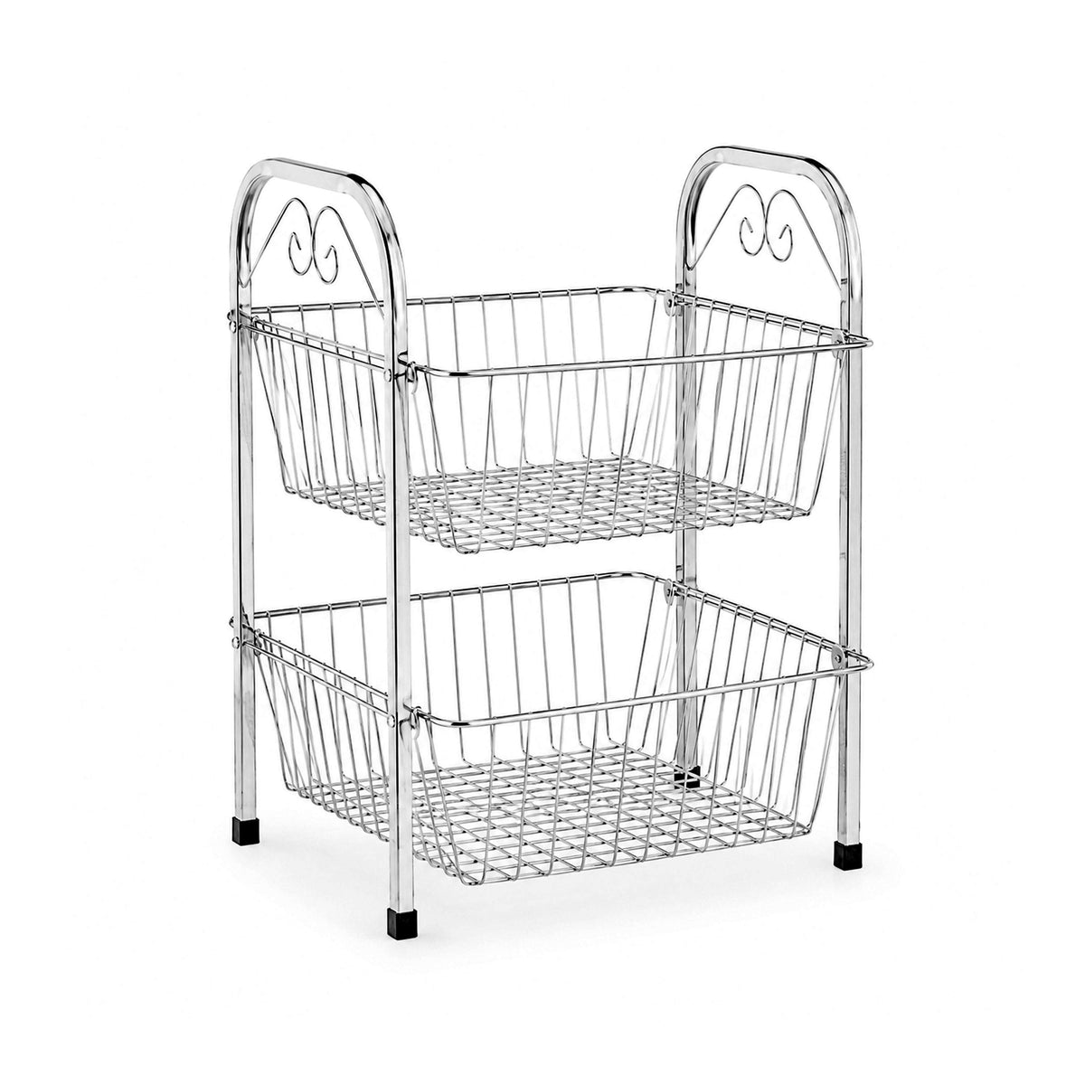 AT Stainless Steel Rectangular Wire Vegetable Rack Kaka Bawa Sons