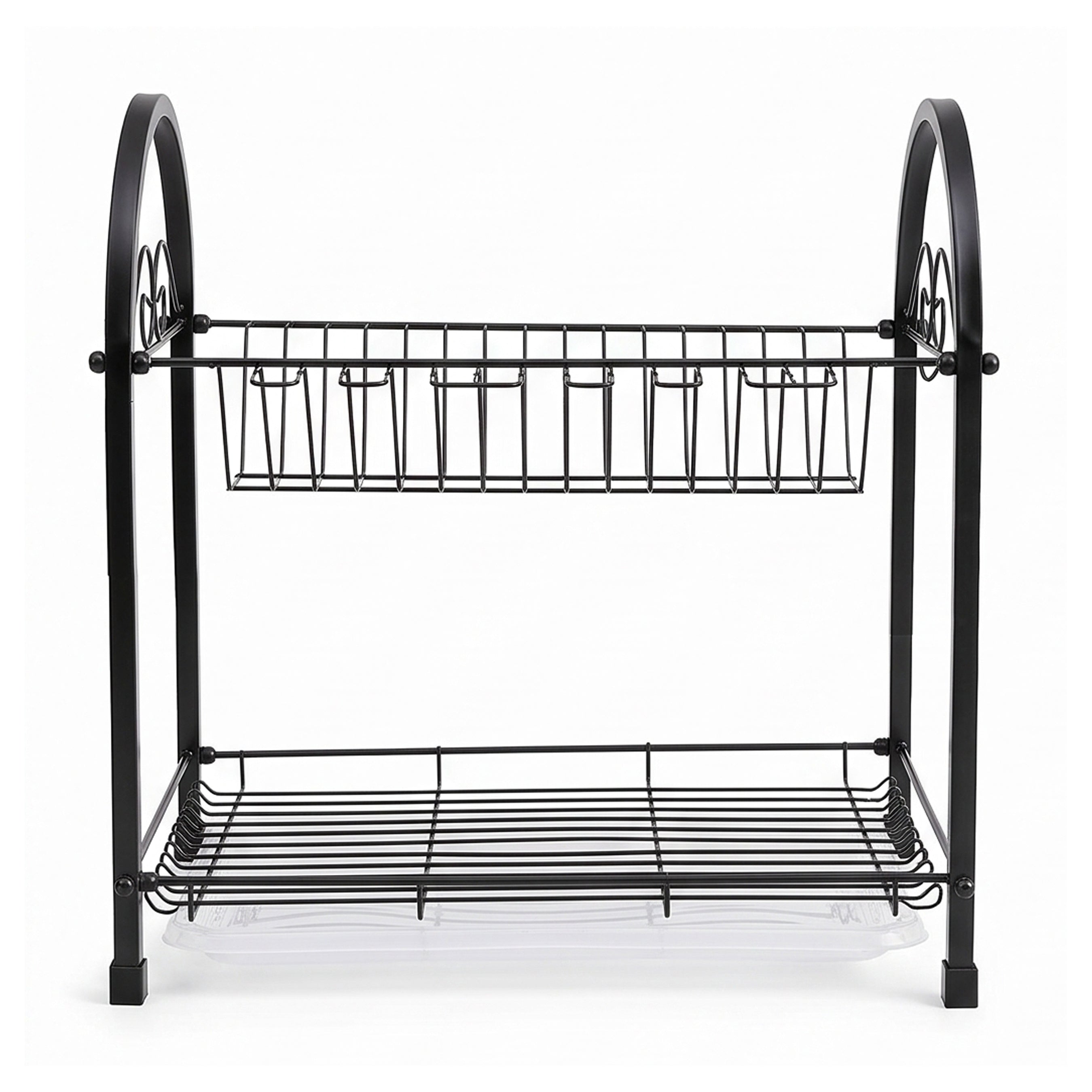 SK Stainless Steel Black Plate Rack