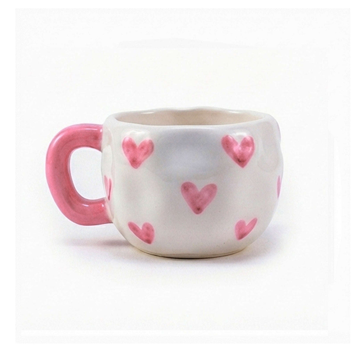 Pink Heart 300 ml Ceramic Mug Kaka Bawa Sons