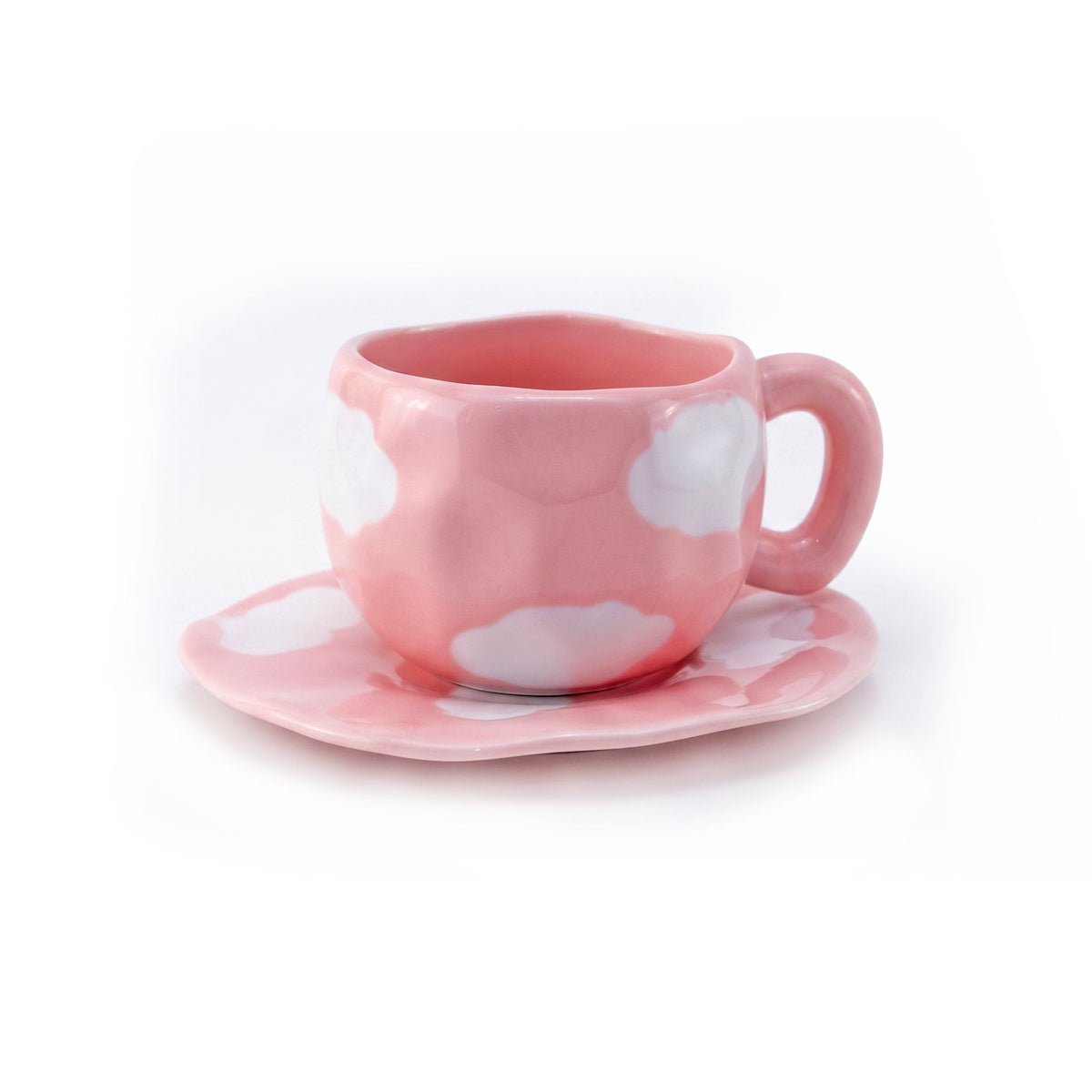 Cloud 300 mL Ceramic Mug With Saucer Kaka Bawa Sons