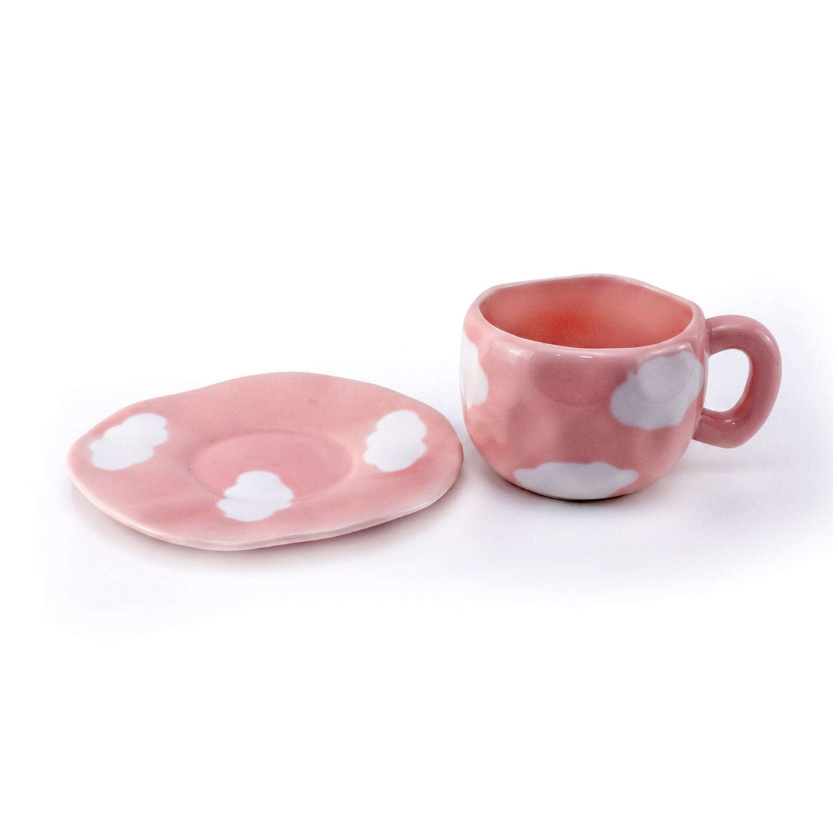 Cloud 300 mL Ceramic Mug With Saucer Kaka Bawa Sons