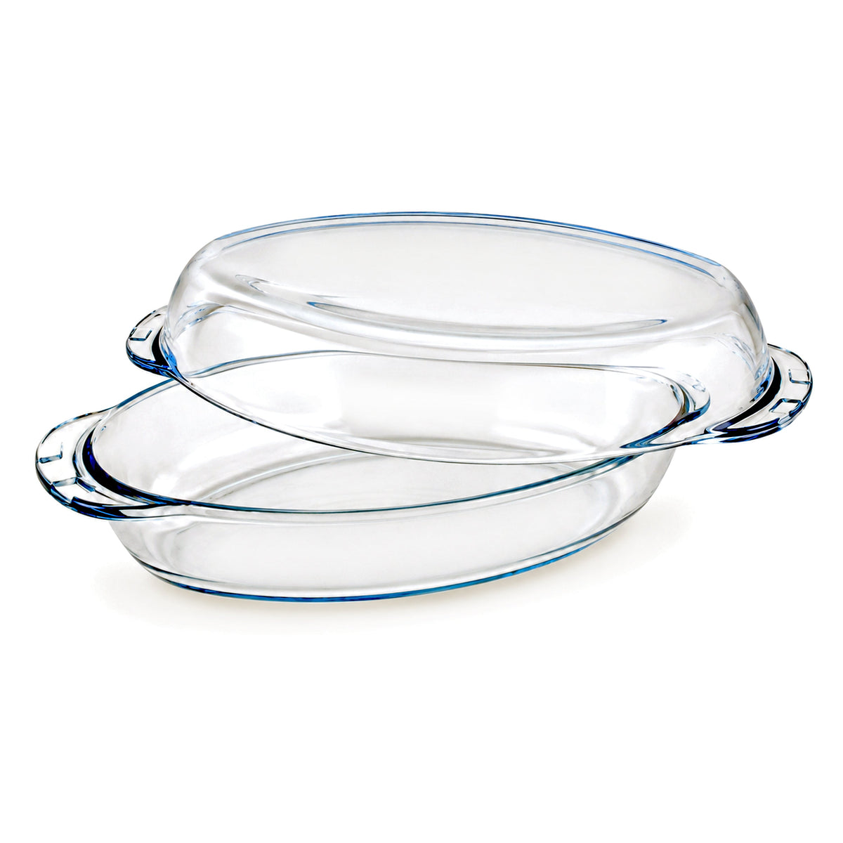 Pasabahce Borcam 1.9-Liter Oval Dish With Lid Kaka Bawa Sons